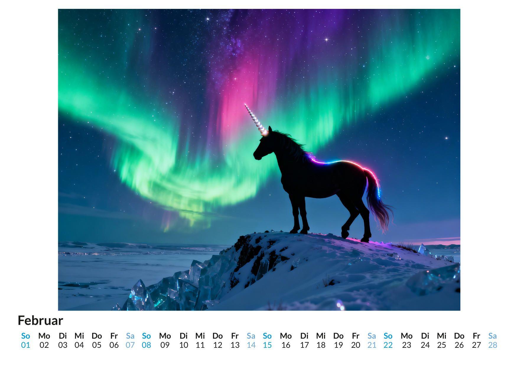 Beispielinhalt (Bild) Einhorn