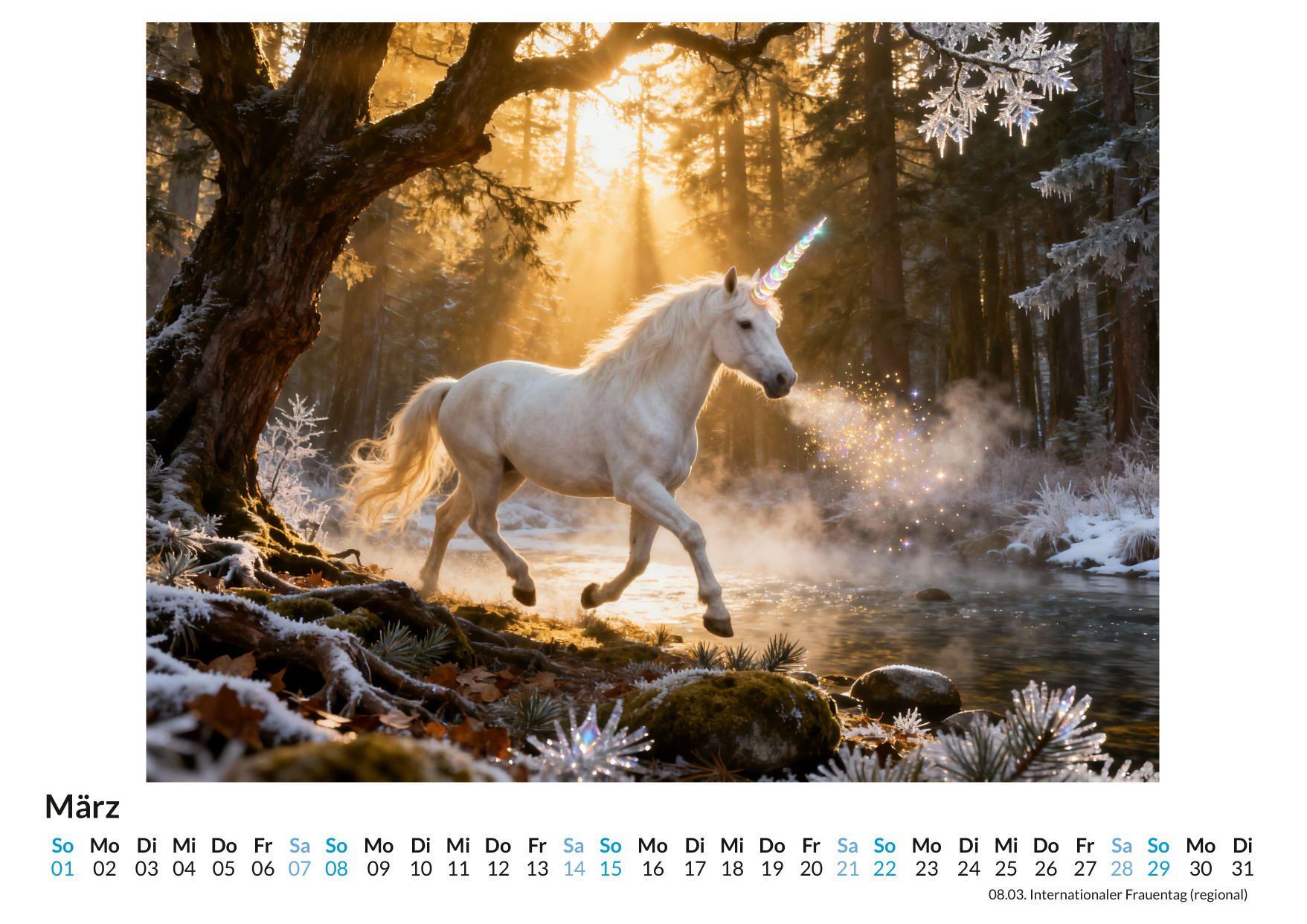 Beispielinhalt (Bild) Einhorn