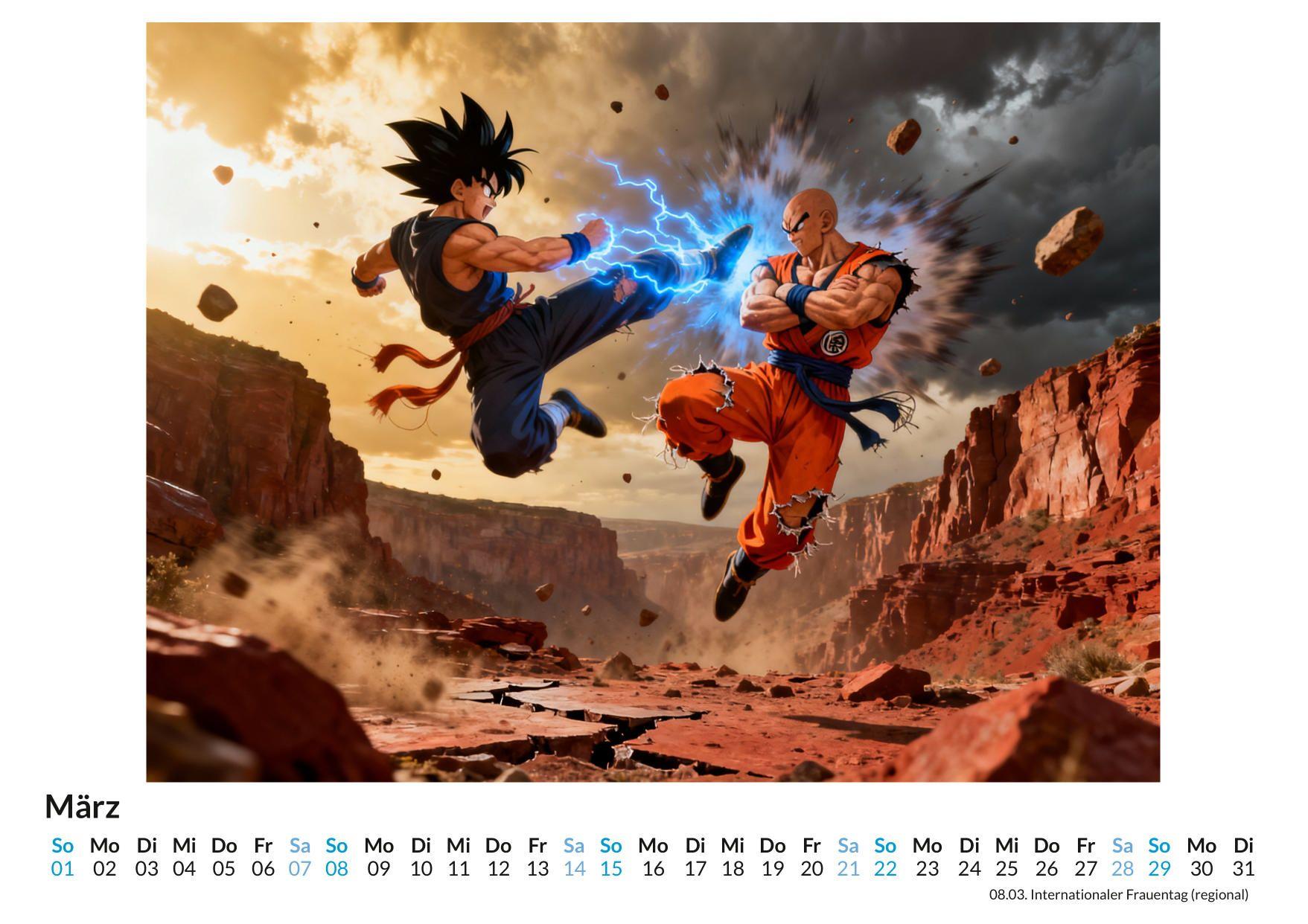 Beispielinhalt (Bild) Japanische Anime-Kampfkunst