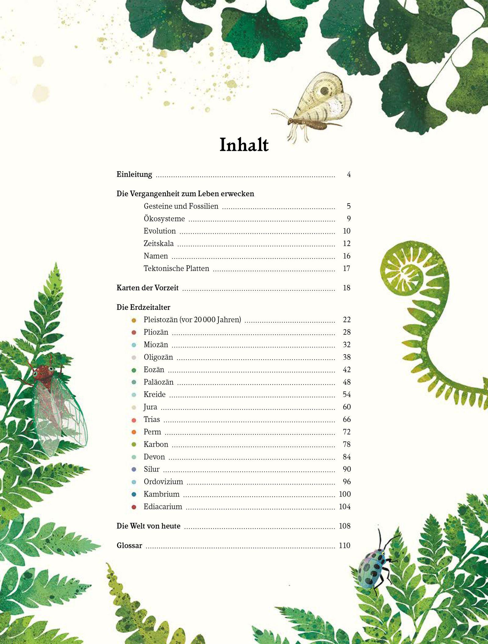 Beispielinhalt (Bild) Urwelten. Eine illustrierte Entdeckungsreise durch die Erdgeschichte