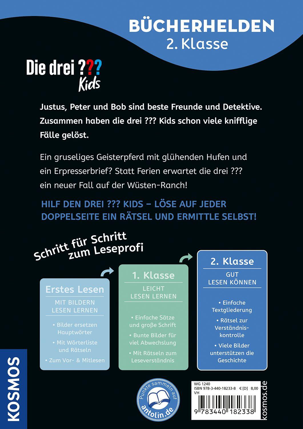 Beispielinhalt (Bild) Die drei ??? Kids, Bücherhelden 2. Klasse, Spuk in der Wüste