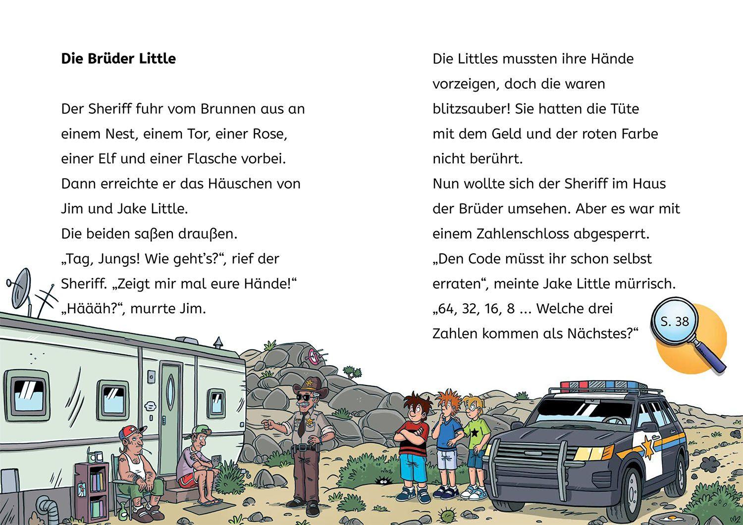 Beispielinhalt (Bild) Die drei ??? Kids, Bücherhelden 2. Klasse, Spuk in der Wüste