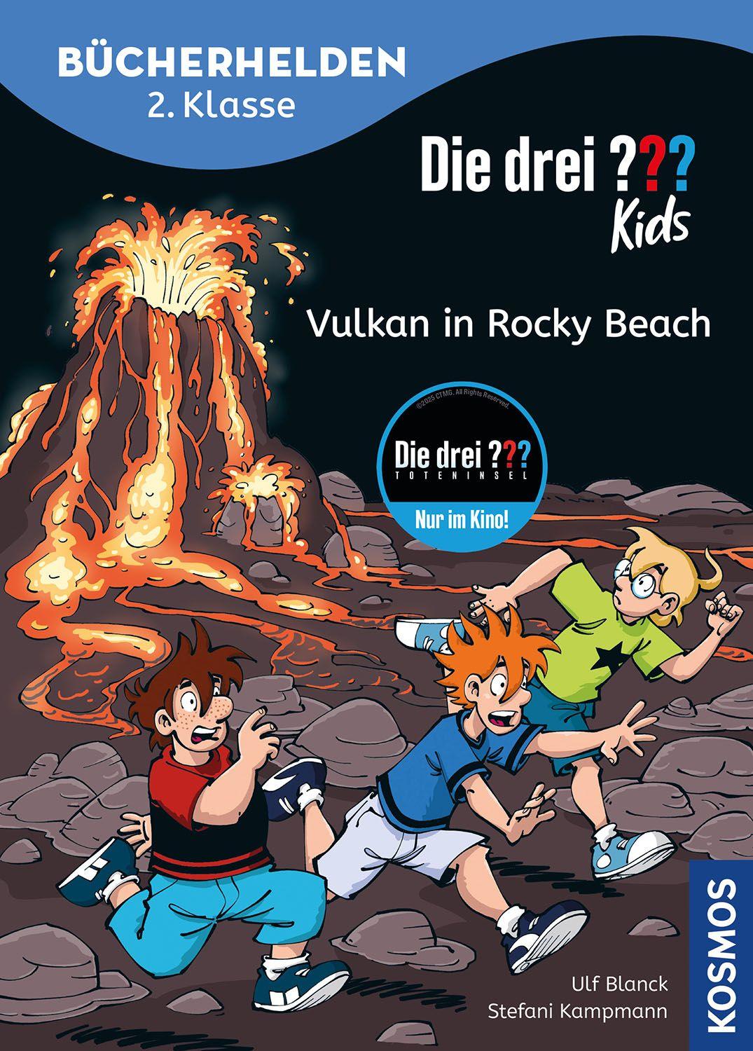 Vorderes Coverbild Die drei ??? Kids, Bücherhelden 2. Klasse, Vulkan in Rocky Beach