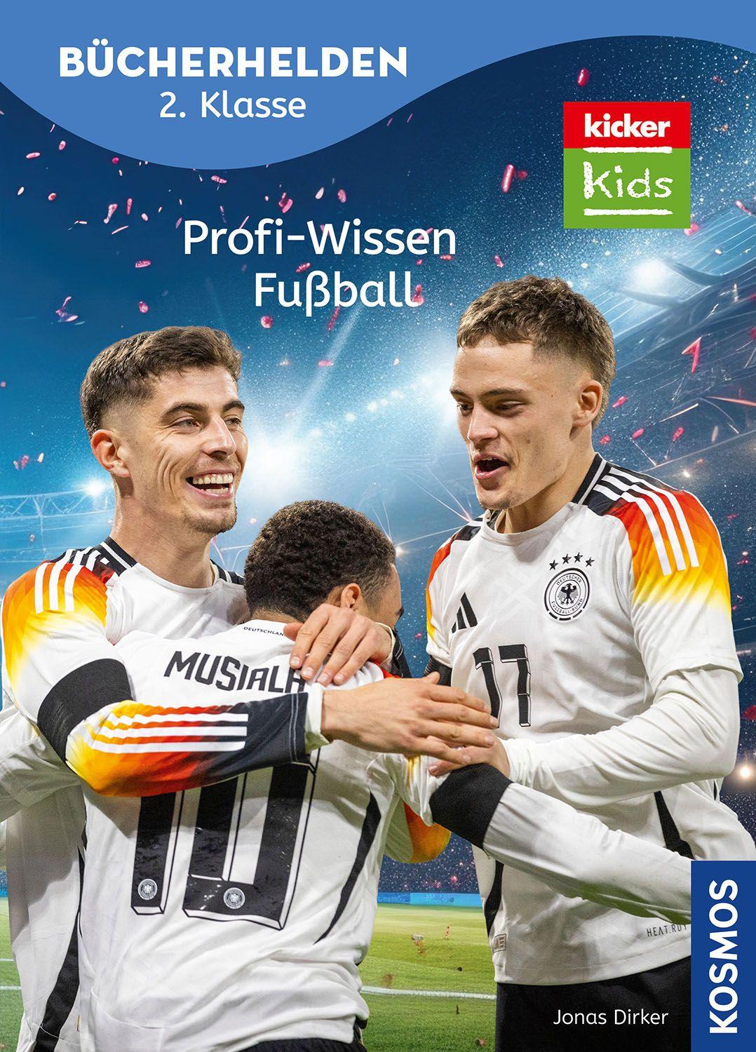 Vorderes Coverbild kicker Kids, Profi-Wissen Fußball