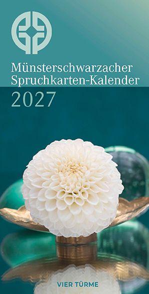 Vorderes Coverbild Münsterschwarzacher Spruchkarten-Kalender 2027
