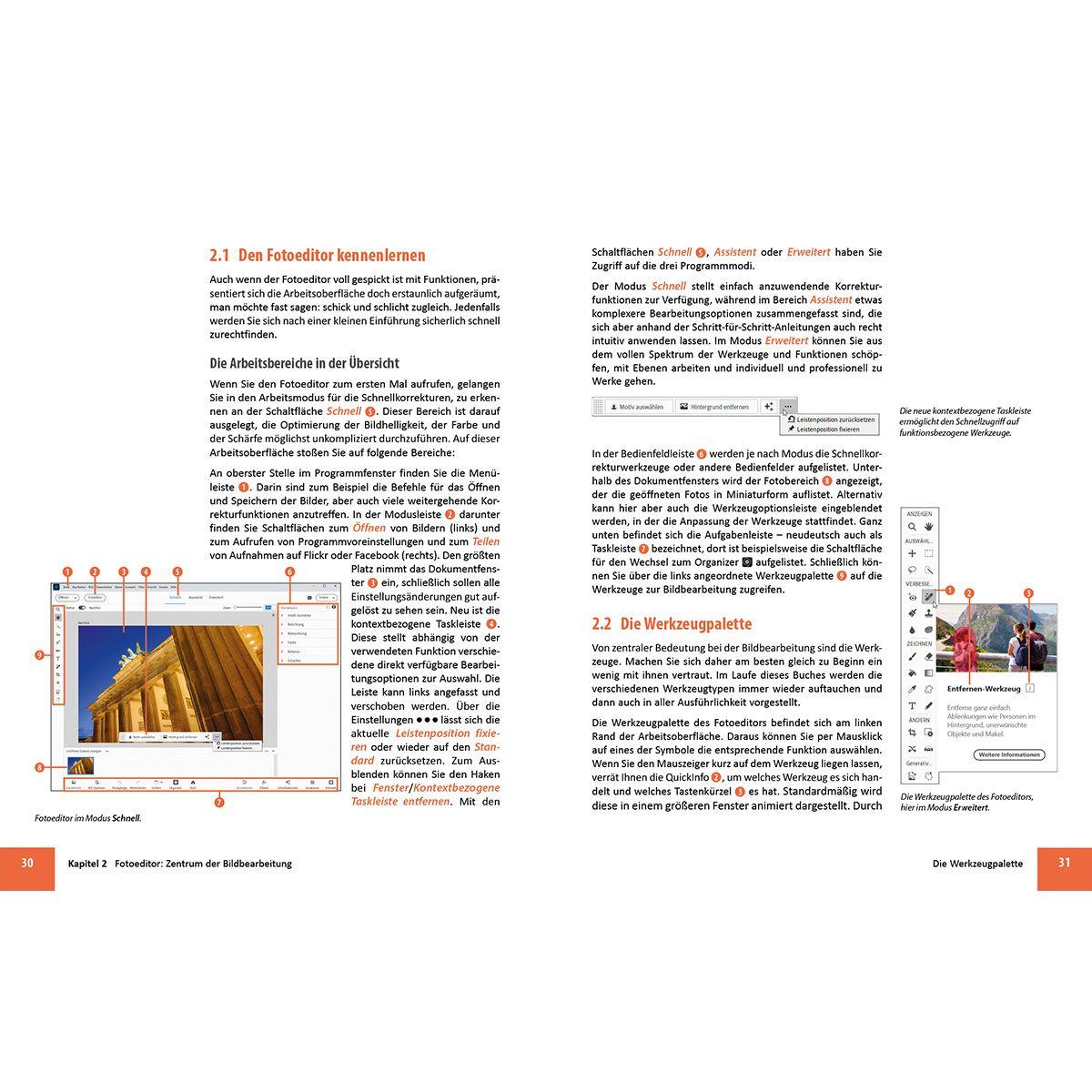 Beispielinhalt (Bild) Photoshop Elements 2026 - Das umfangreiche Praxisbuch