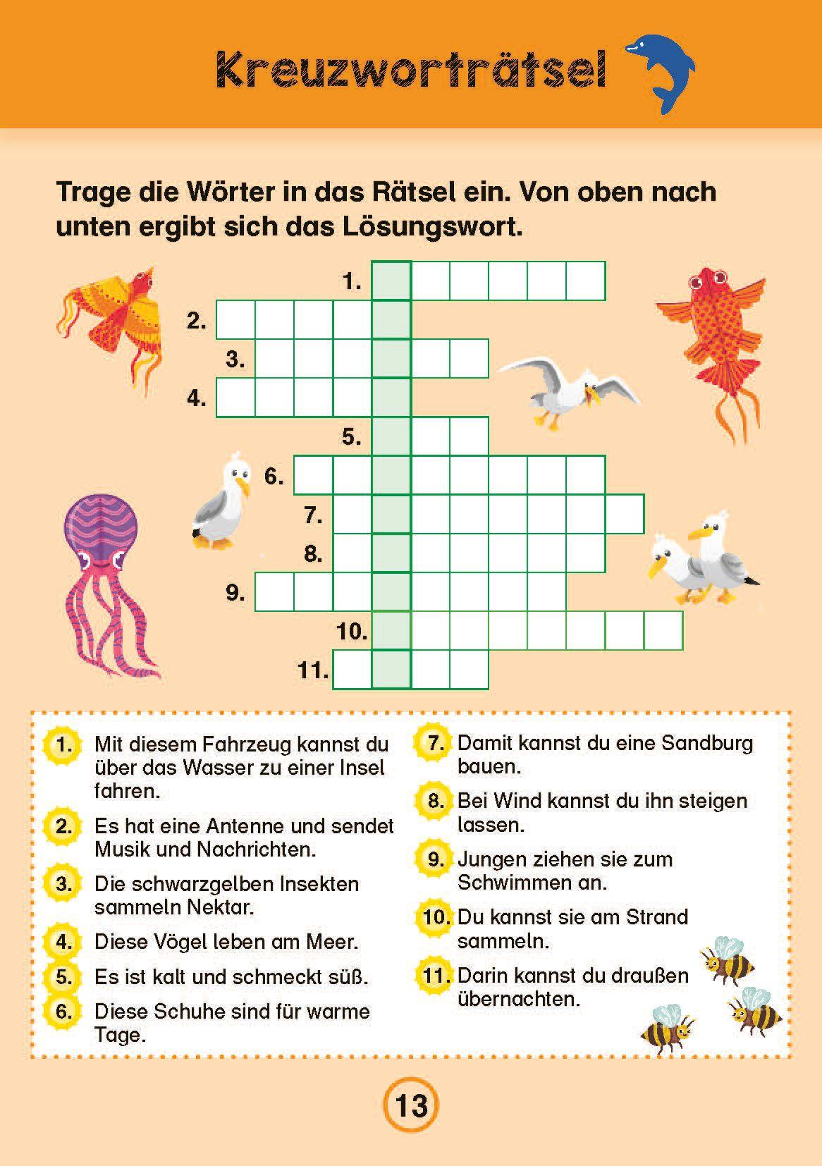 Beispielinhalt (Bild) Mein Ferienblock - 2. Klasse