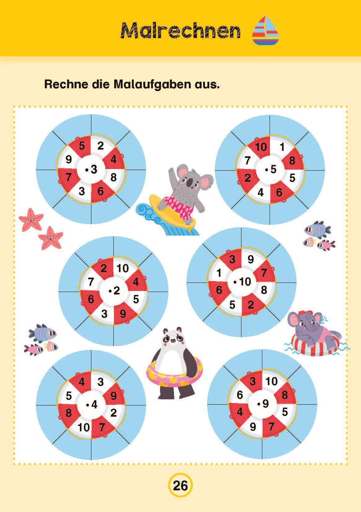 Beispielinhalt (Bild) Mein Ferienblock - 2. Klasse