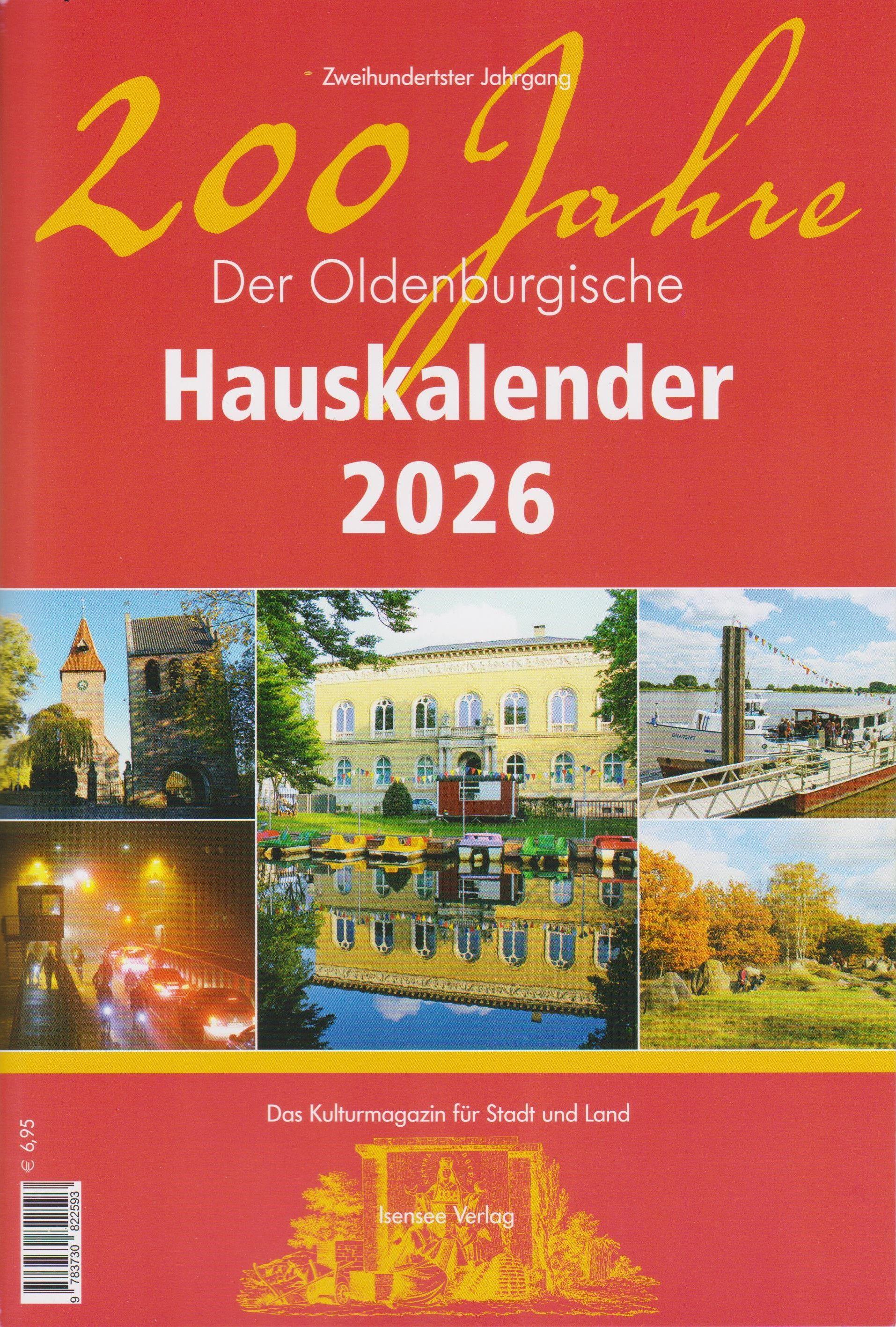 Vorderes Coverbild Der Oldenburgische Hauskalender 2026 - 200 Jahre