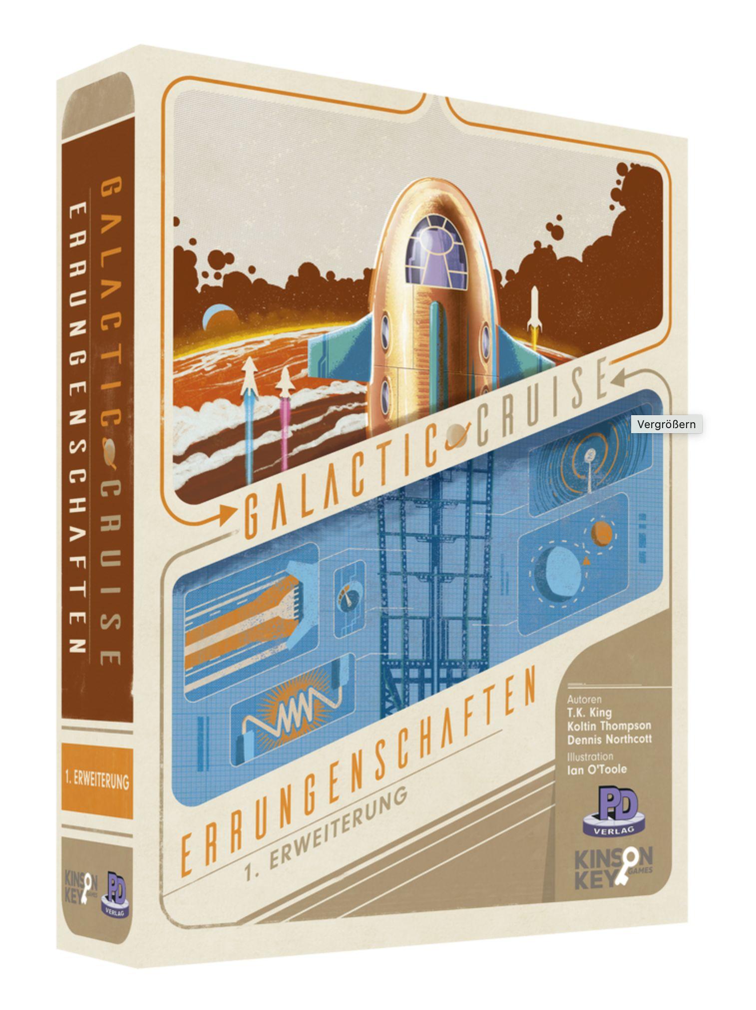 Vorderes Coverbild Galactic Cruise Errungenschaften 1. Erweiterung
