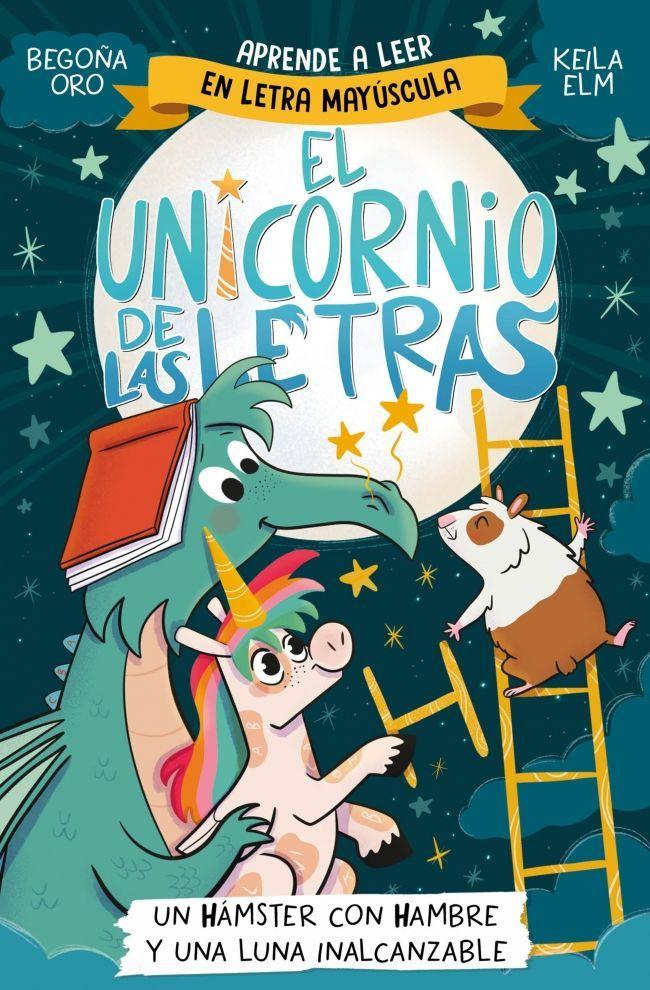Beispielinhalt (Bild) El unicornio de las letras 5 - Un hámster con hambre y una luna inalcanzable