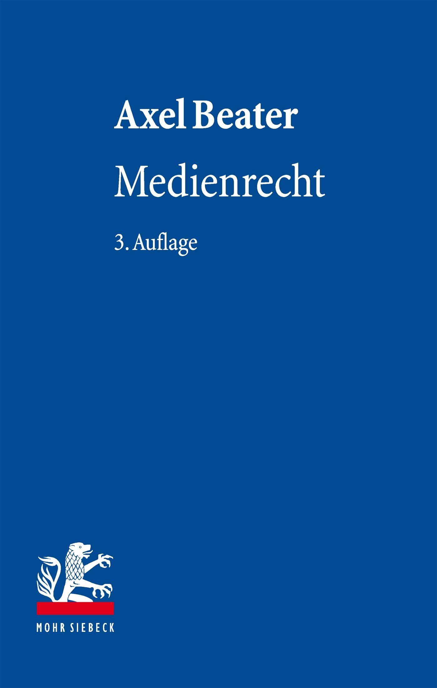 Vorderes Coverbild Medienrecht