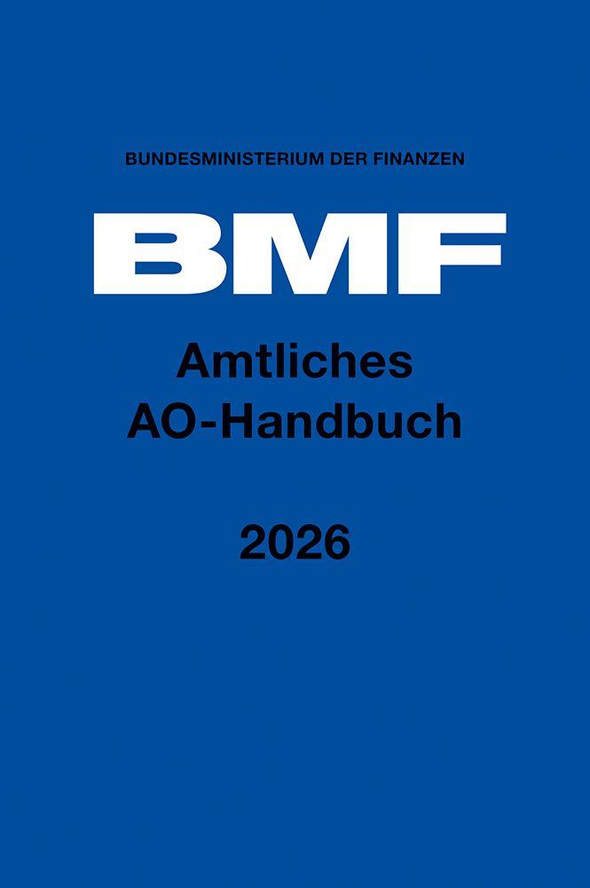 Vorderes Coverbild Amtliches AO-Handbuch 2026