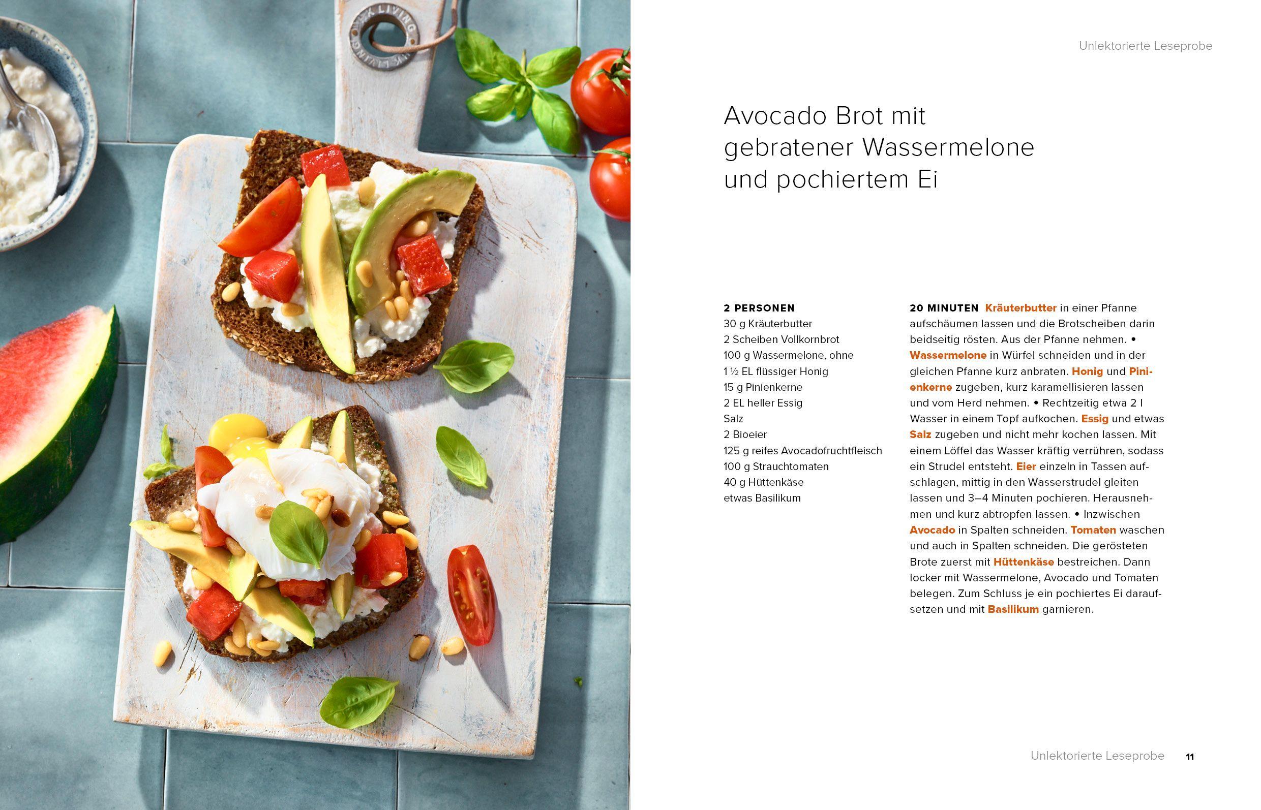 Beispielinhalt (Bild) Sommerküche Blitzrezepte