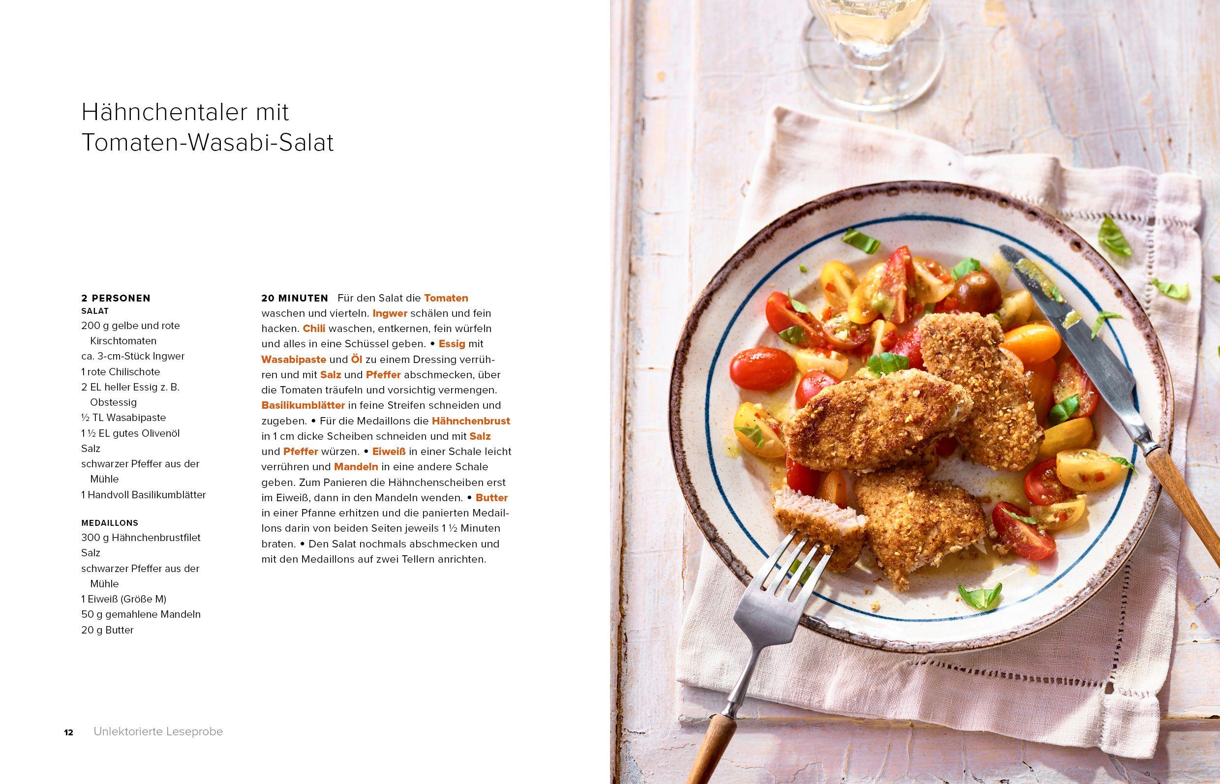 Beispielinhalt (Bild) Sommerküche Blitzrezepte