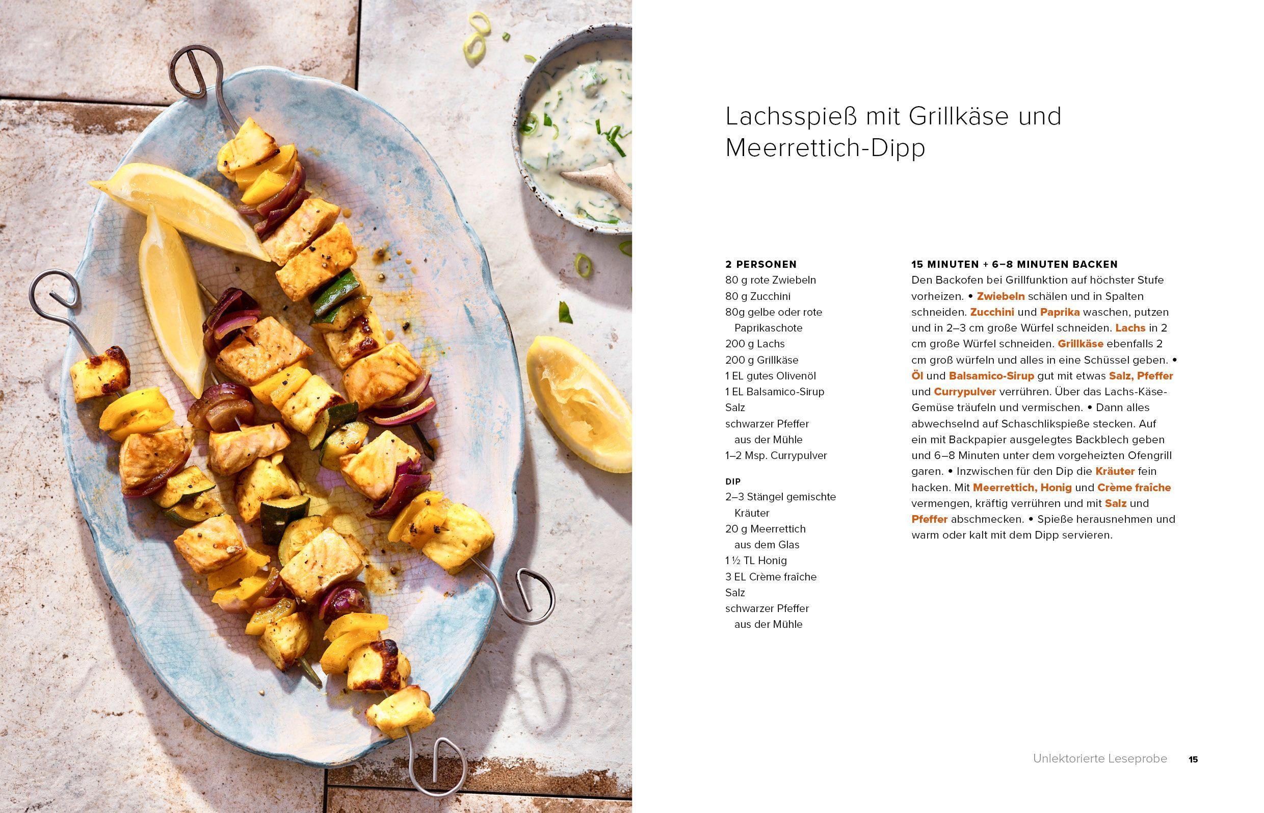 Beispielinhalt (Bild) Sommerküche Blitzrezepte