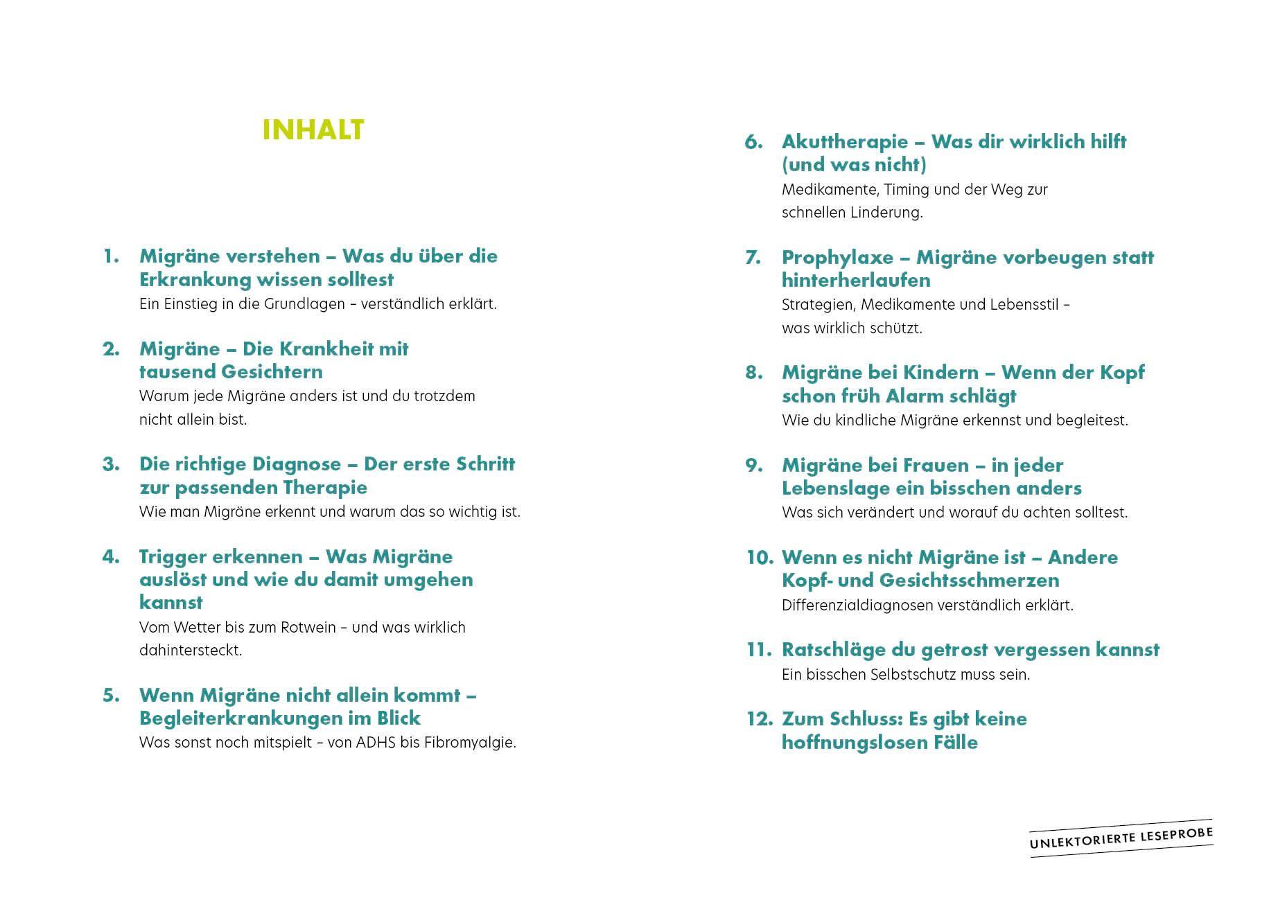 Beispielinhalt (Bild) Migräne Doc