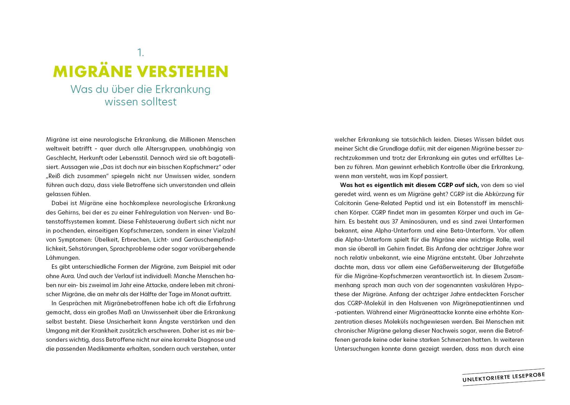 Beispielinhalt (Bild) Migräne Doc