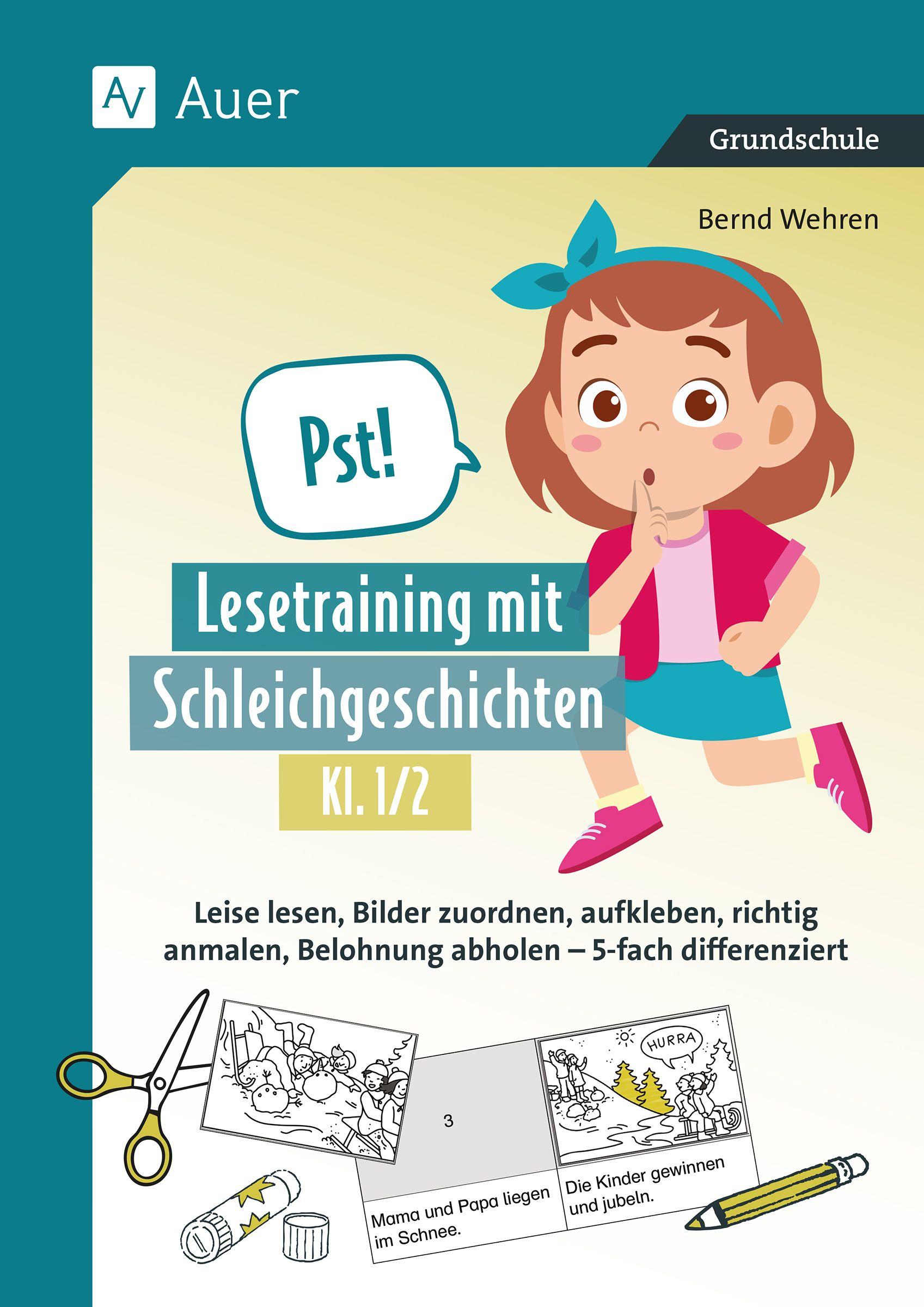 Vorderes Coverbild Pst! Lesetraining mit Schleichgeschichten, Kl. 1/2