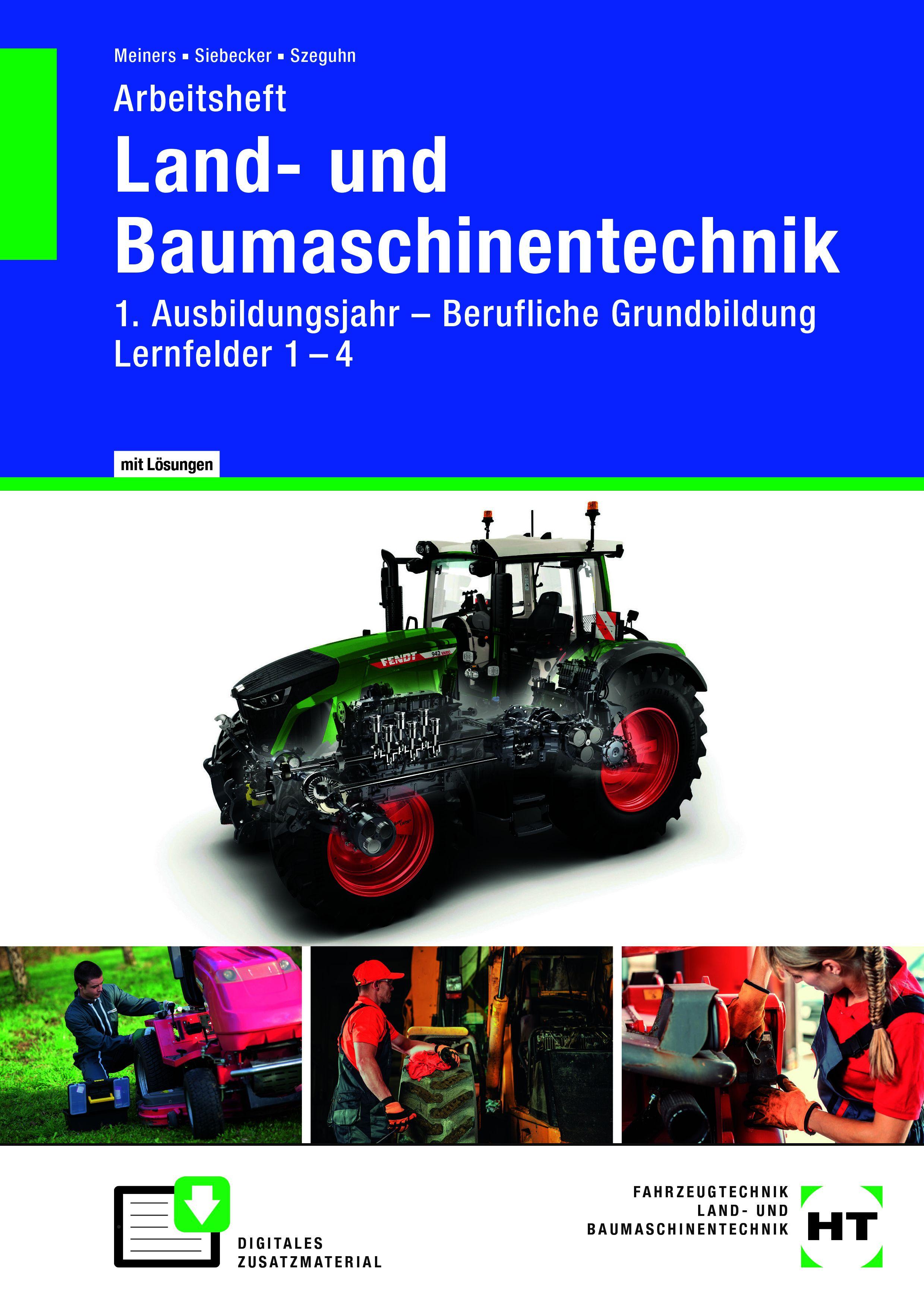 Vorderes Coverbild Arbeitsheft Land- und Baumaschinentechnik 1. Ausbildungsjahr