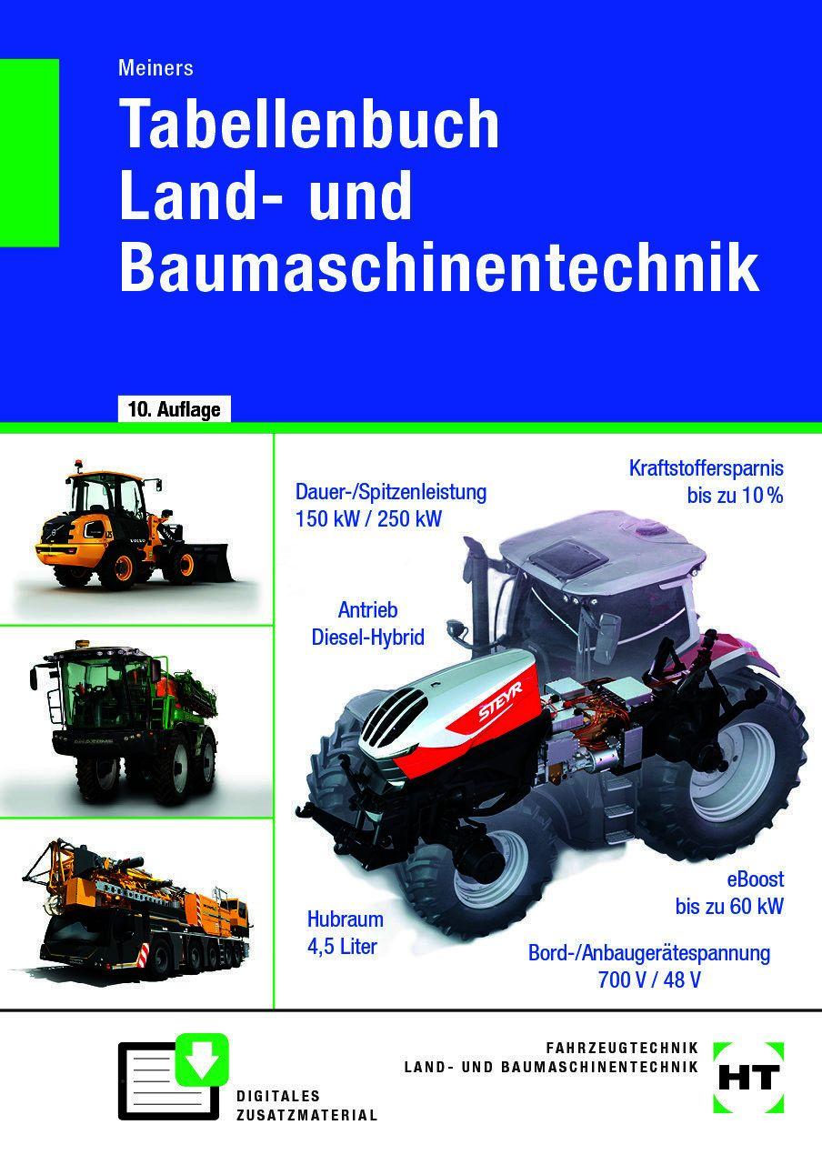 Vorderes Coverbild Tabellenbuch Land- und Baumaschinentechnik