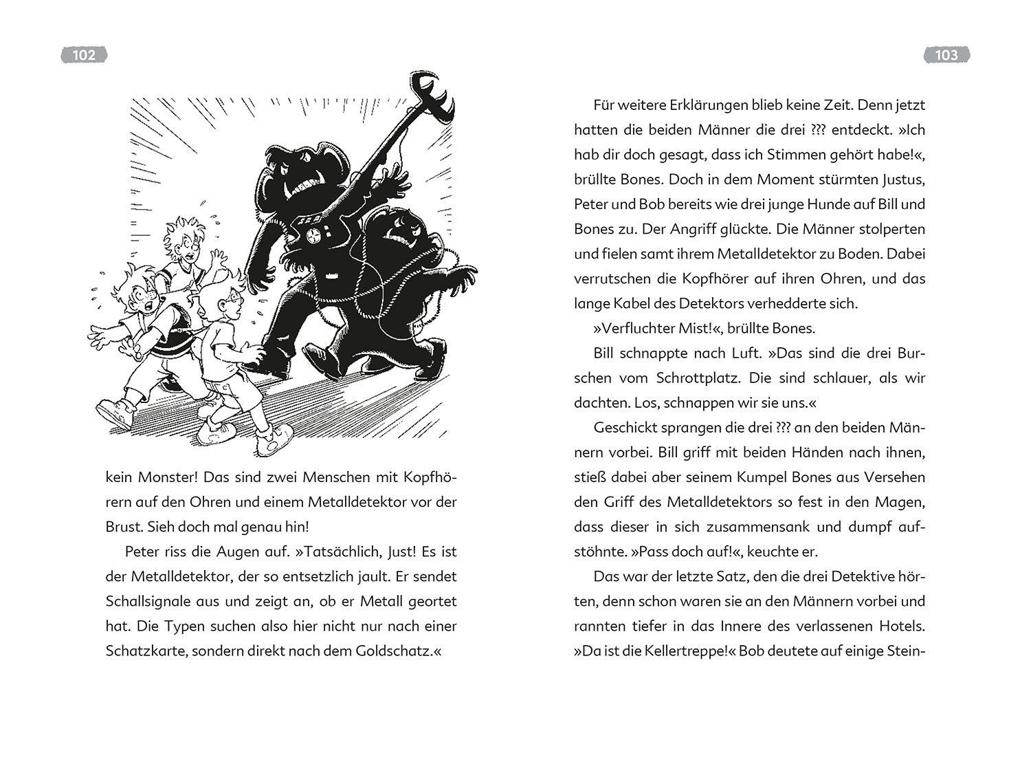 Beispielinhalt (Bild) Die drei ??? Kids Dein Fall, Die geheimen Inseln