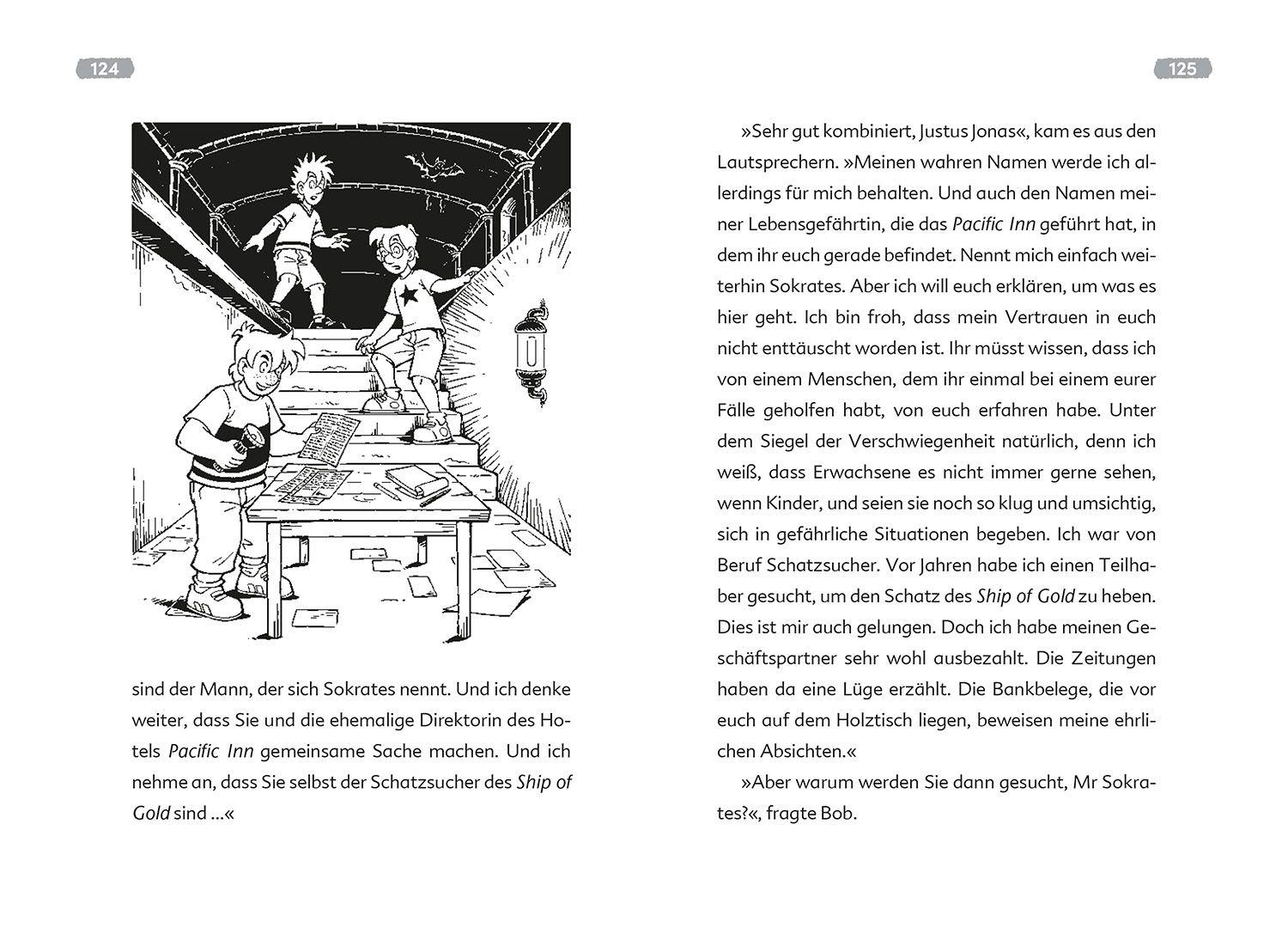 Beispielinhalt (Bild) Die drei ??? Kids Dein Fall, Die geheimen Inseln