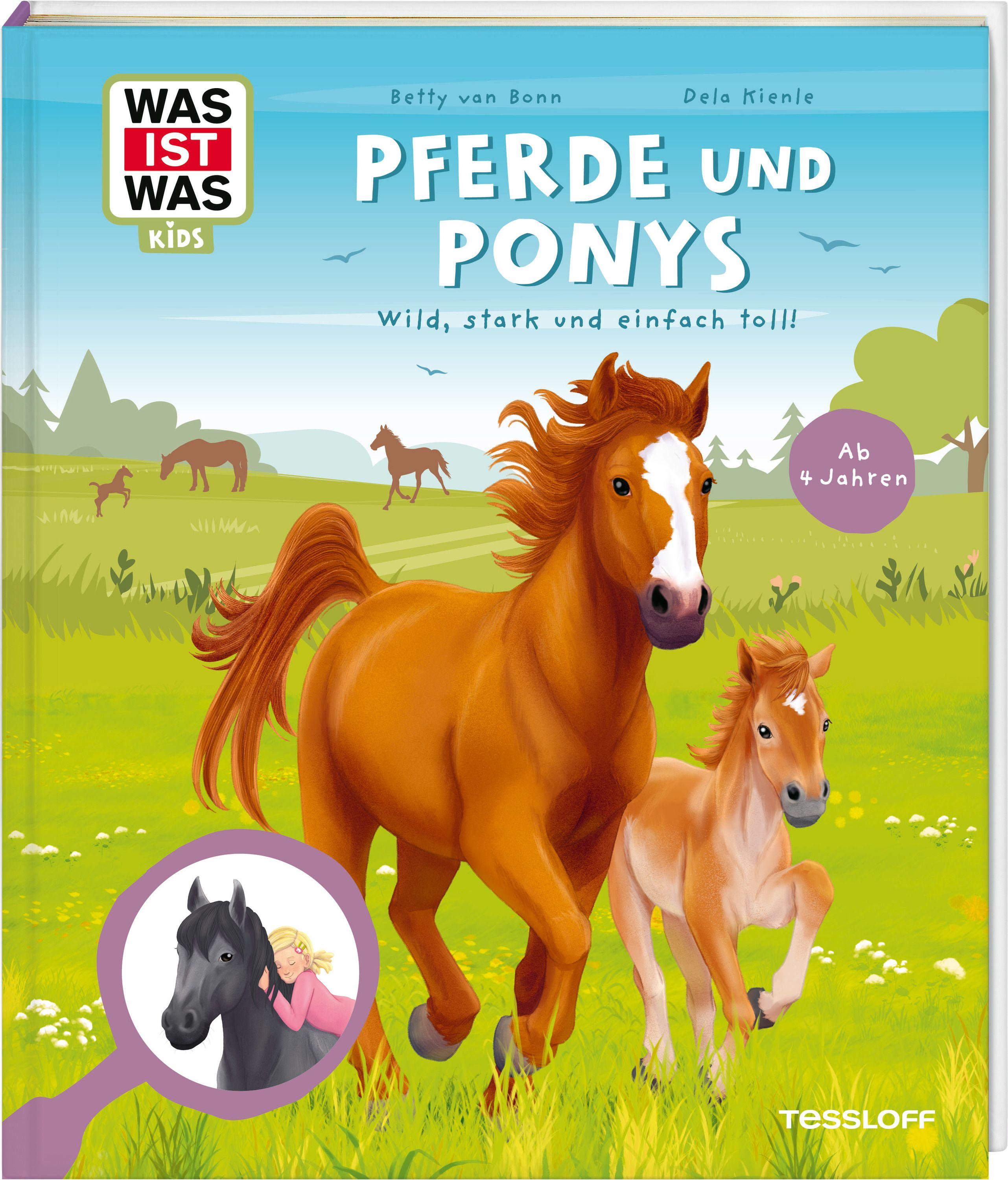 Vorderes Coverbild WAS IST WAS Kids Pferde und Ponys. Wild, stark und einfach toll!