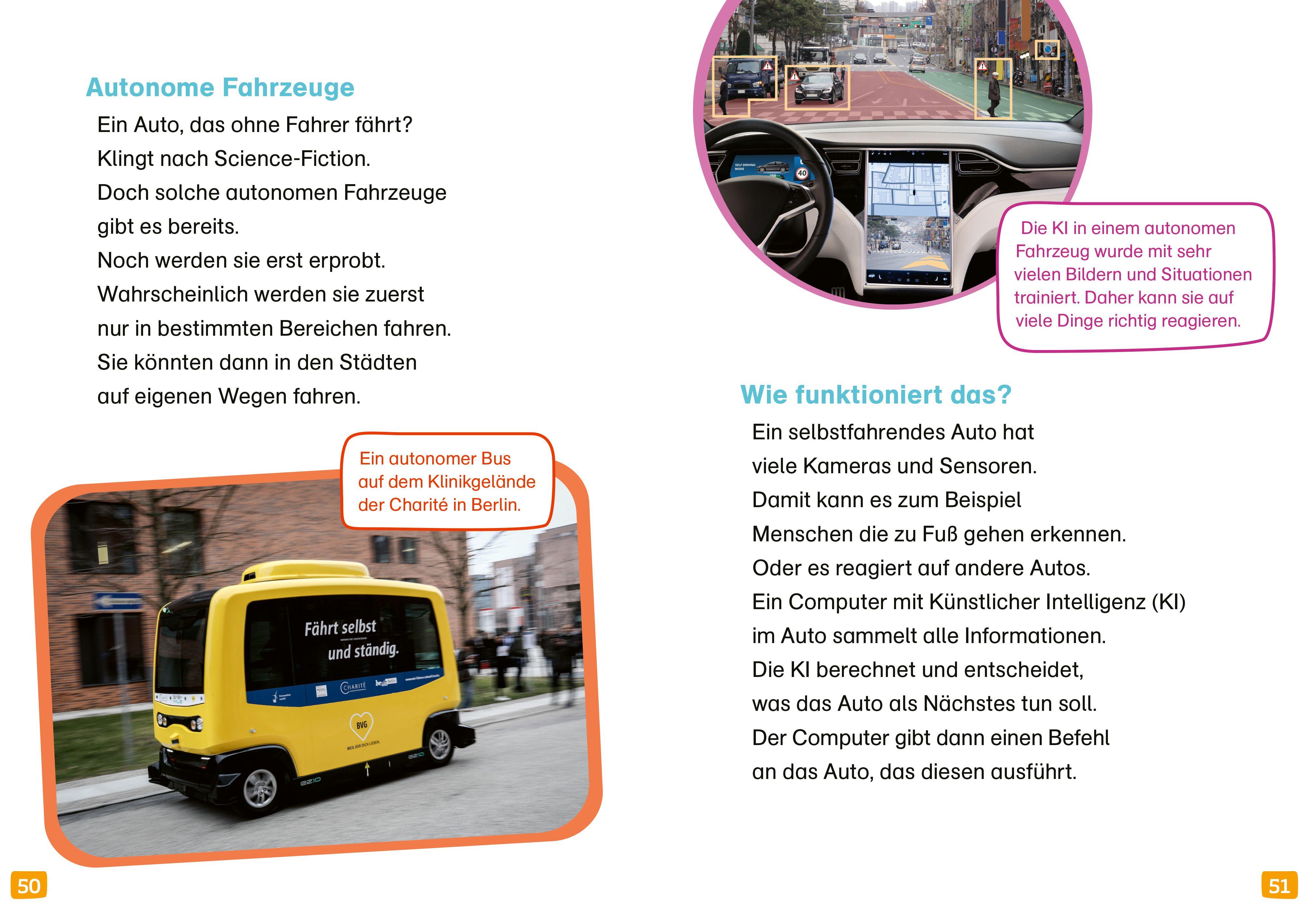 Beispielinhalt (Bild) WAS IST WAS Erstes Lesen. Roboter