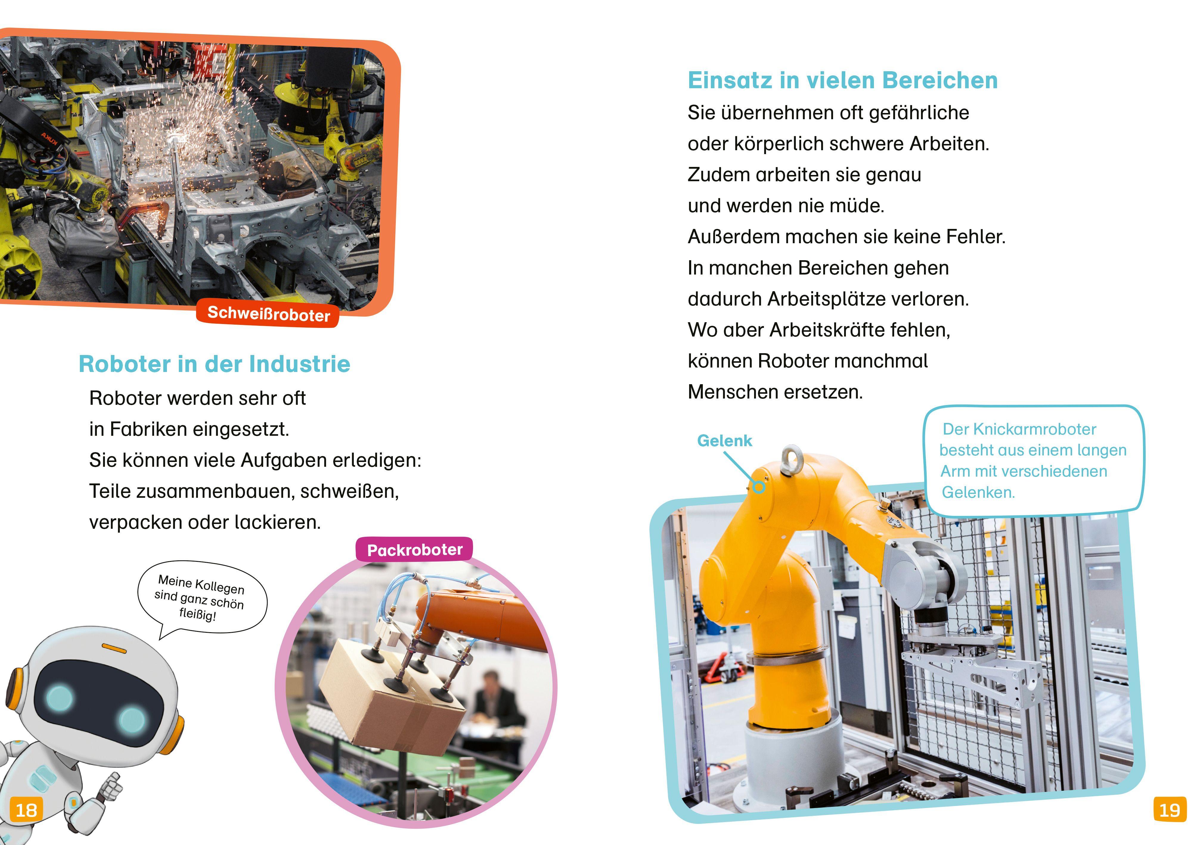 Beispielinhalt (Bild) WAS IST WAS Erstes Lesen. Roboter