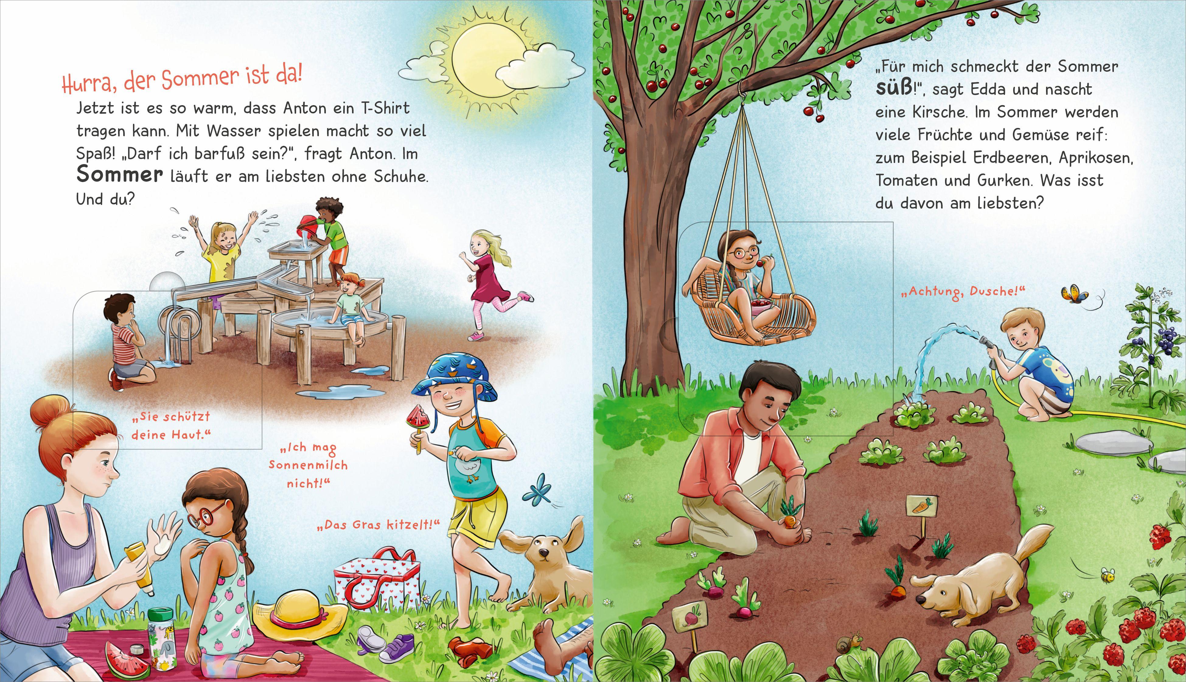 Beispielinhalt (Bild) WAS IST WAS Meine Welt Band 21 Ich mag alle Jahreszeiten!