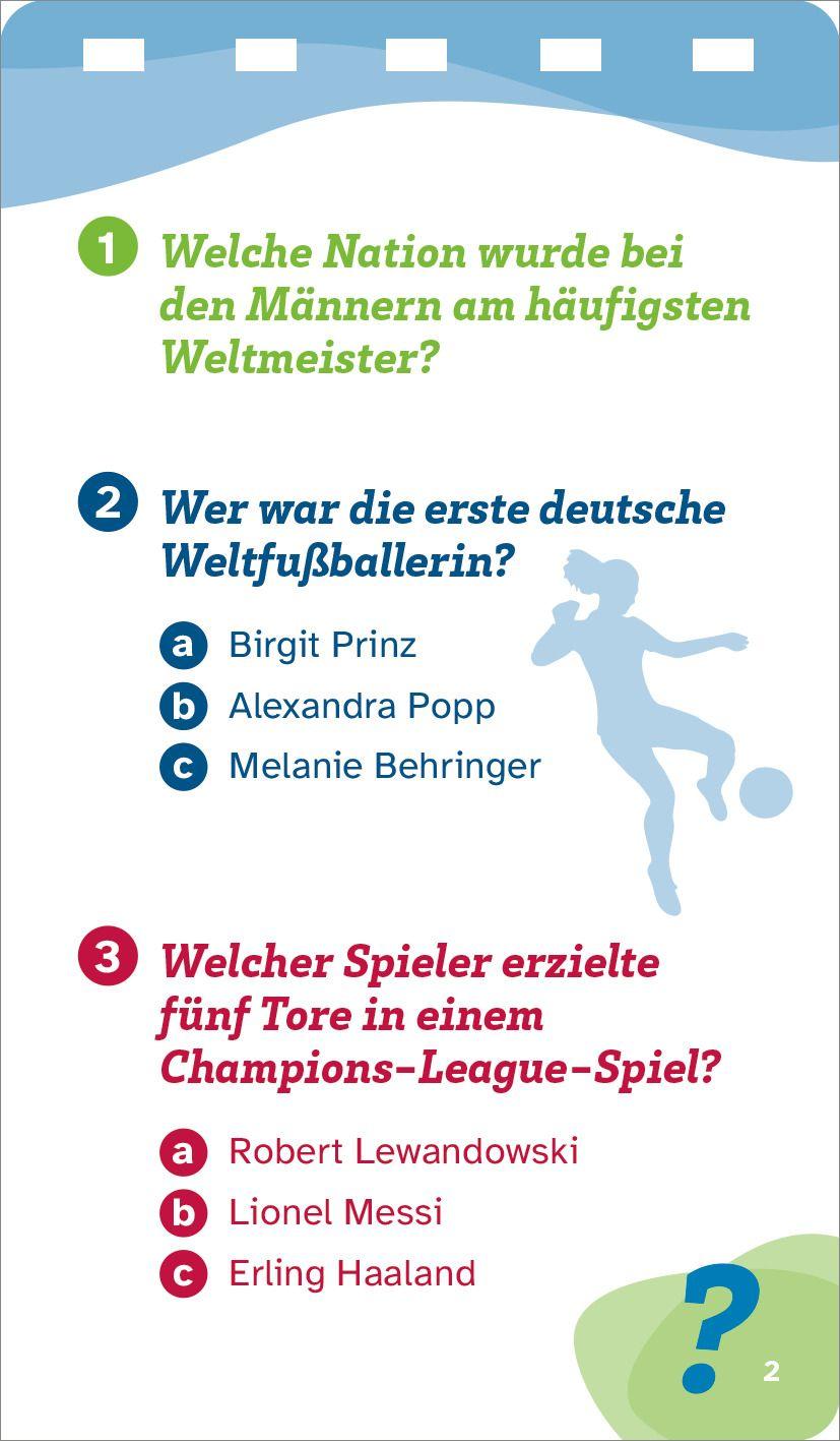 Beispielinhalt (Bild) WAS IST WAS Quiz Fußball-Rekorde