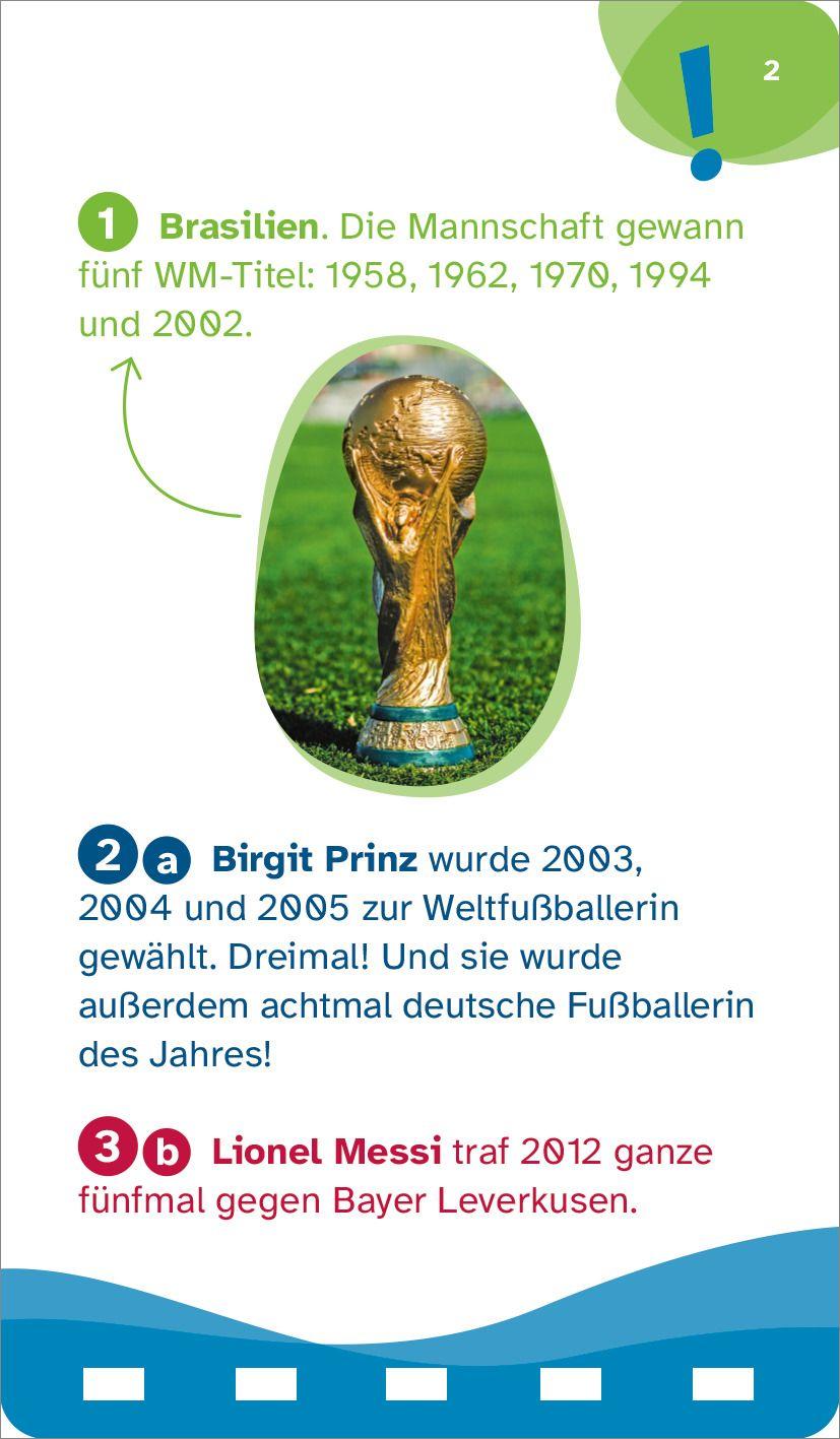 Beispielinhalt (Bild) WAS IST WAS Quiz Fußball-Rekorde