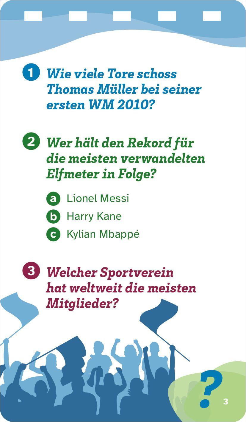 Beispielinhalt (Bild) WAS IST WAS Quiz Fußball-Rekorde