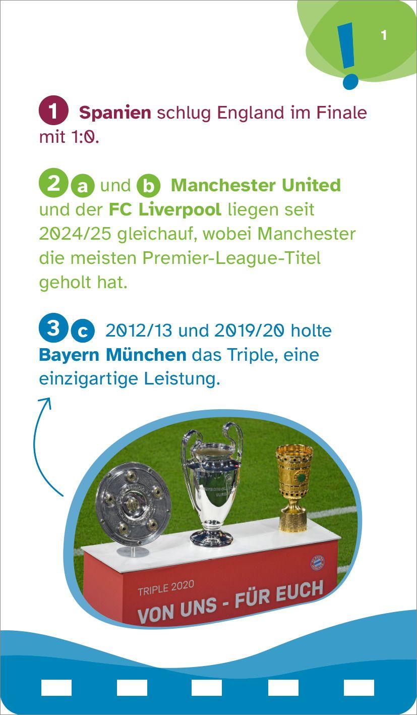 Beispielinhalt (Bild) WAS IST WAS Quiz Fußball-Rekorde