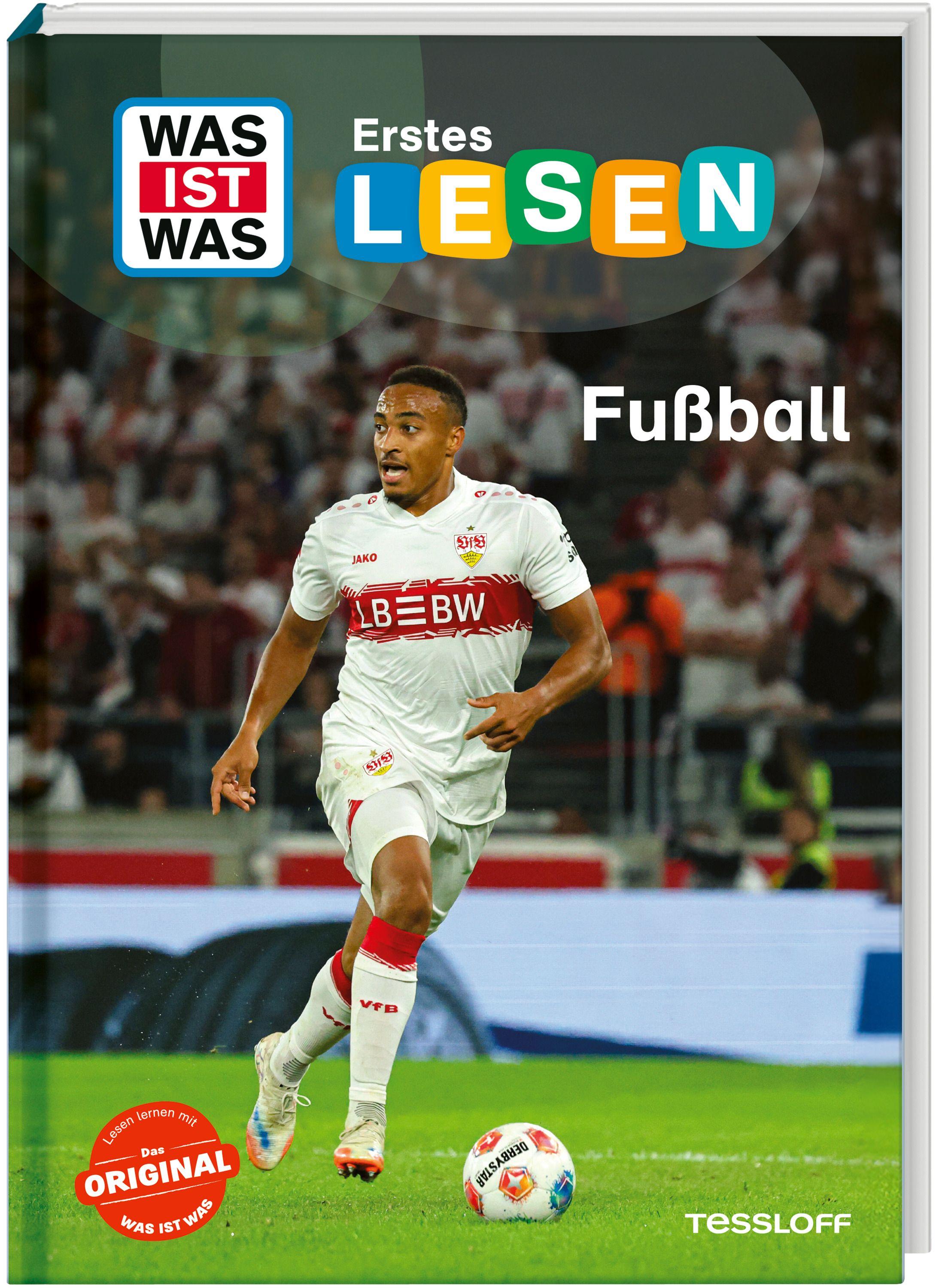 Vorderes Coverbild WAS IST WAS Erstes Lesen. Fußball