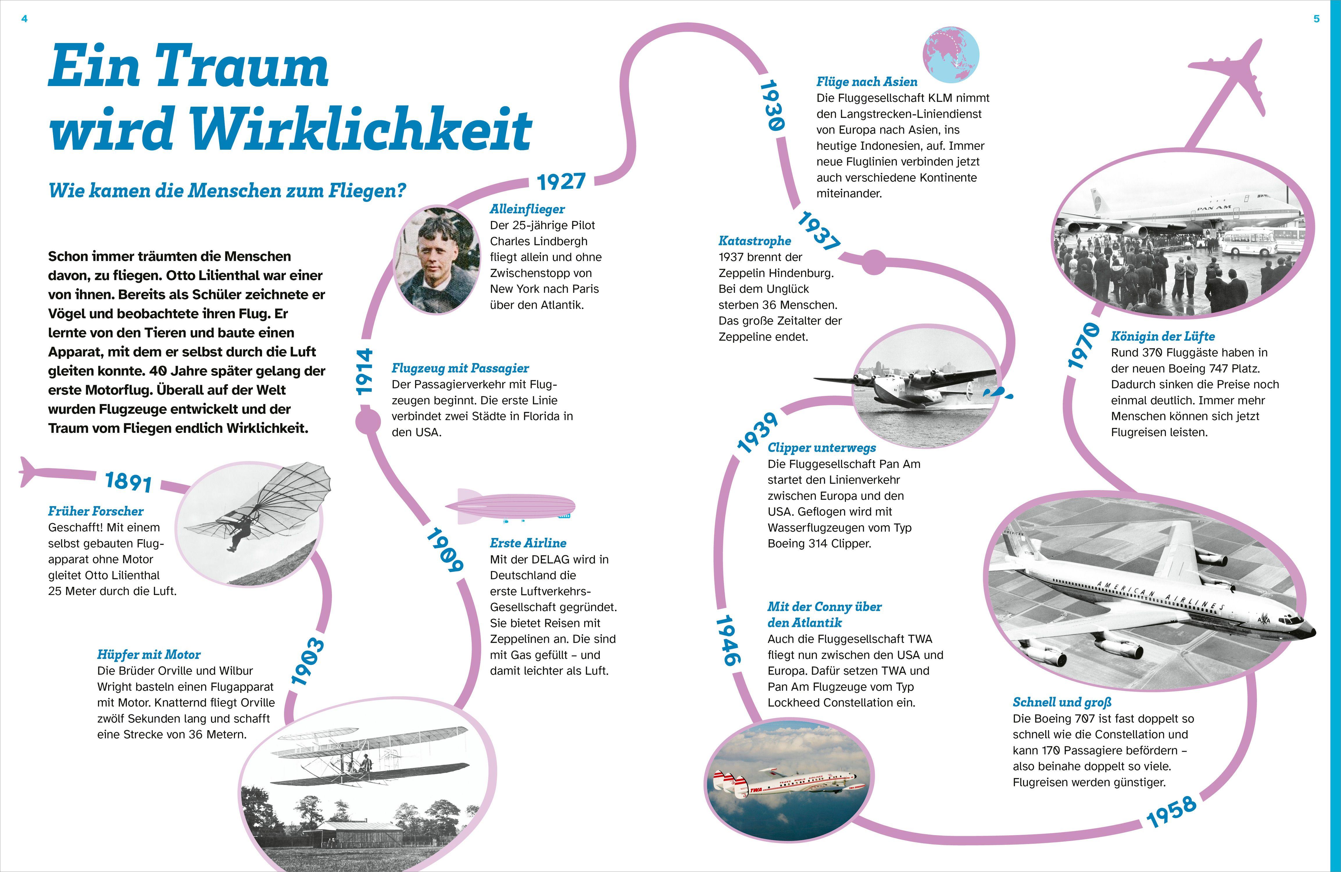 Beispielinhalt (Bild) WAS IST WAS Flugzeuge. Ab durch die Wolken!