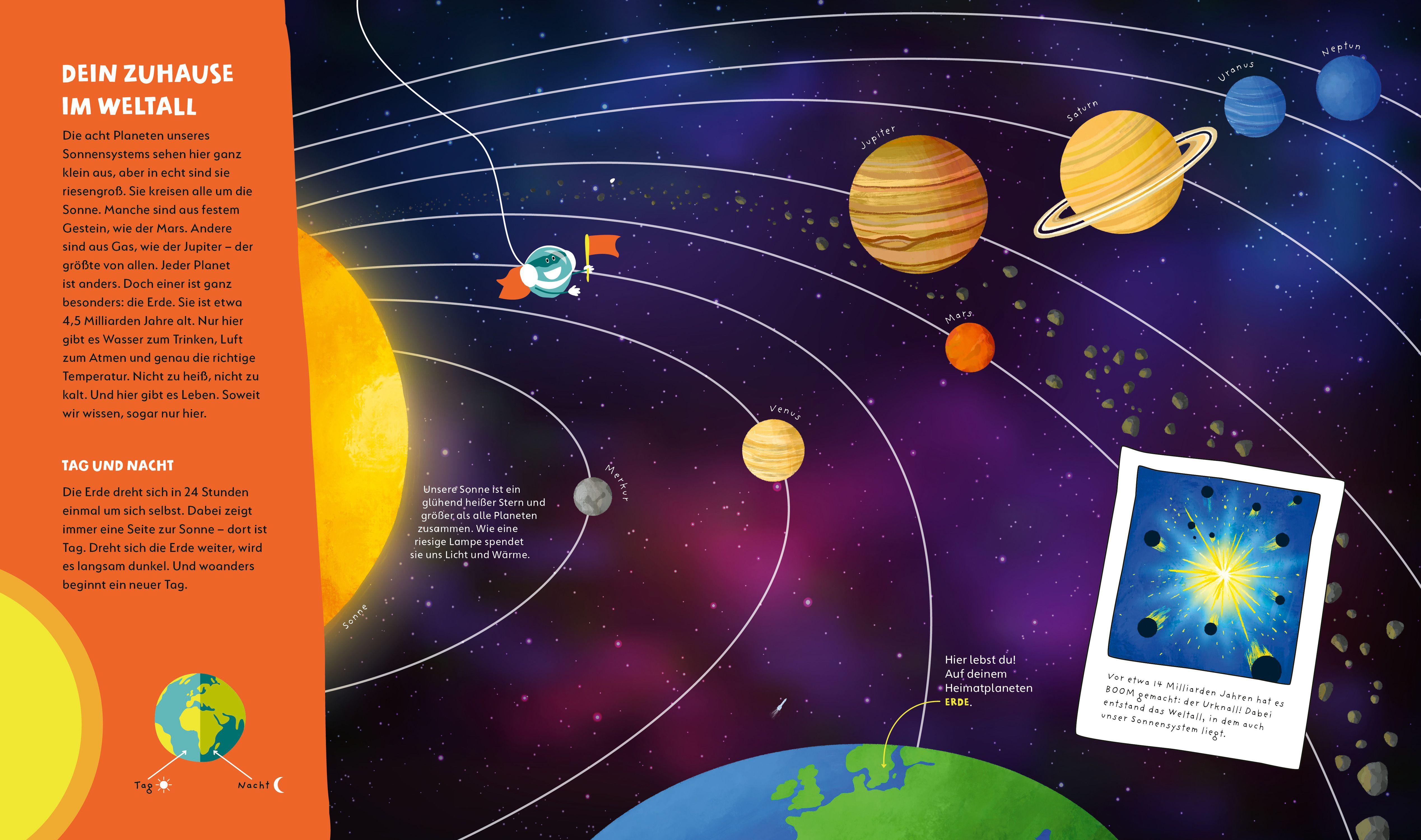 Beispielinhalt (Bild) WAS IST WAS Kids Unsere Erde. Ein Planet voller Leben - und du bist mittendrin!