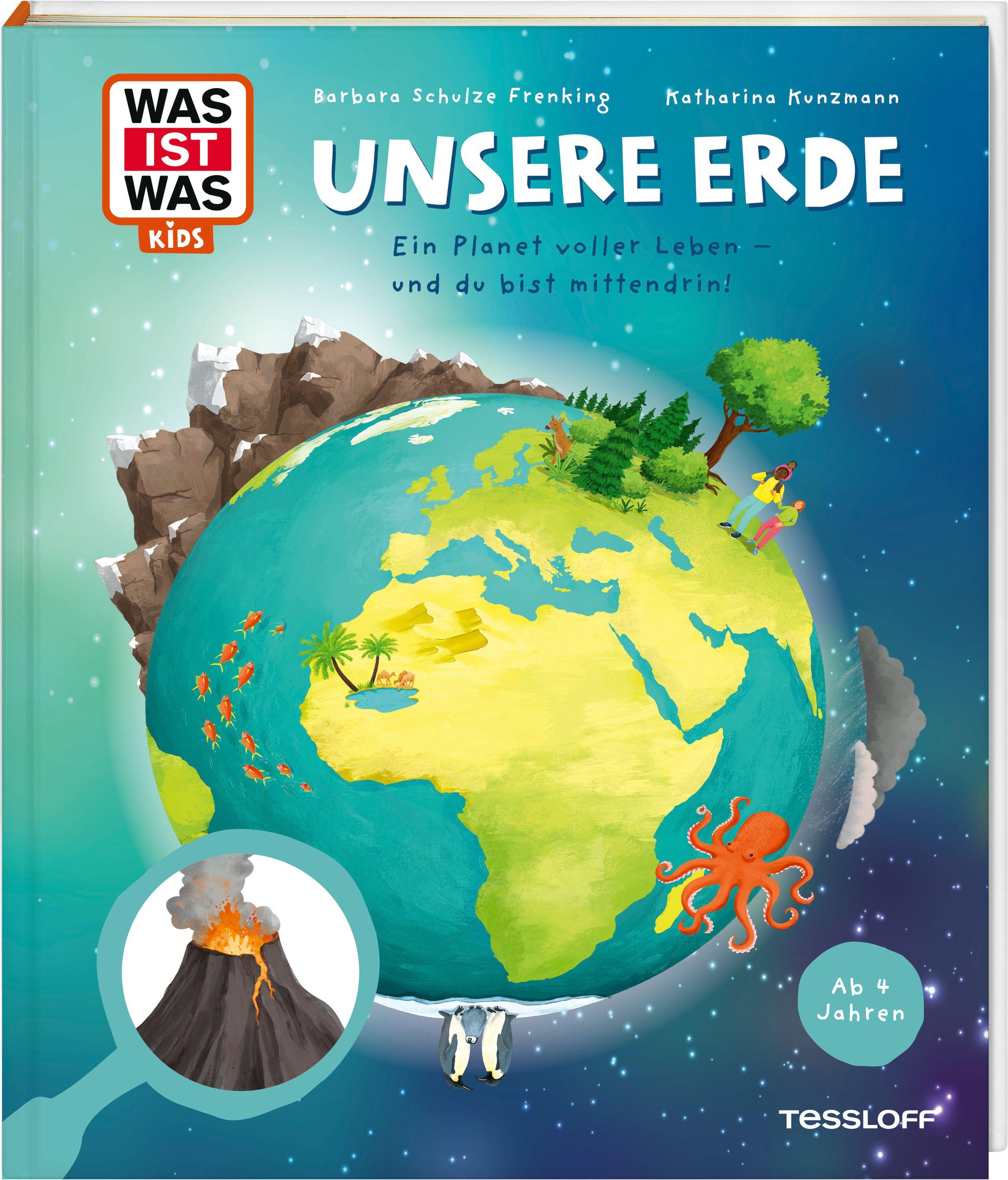 Vorderes Coverbild WAS IST WAS Kids Unsere Erde. Ein Planet voller Leben - und du bist mittendrin!