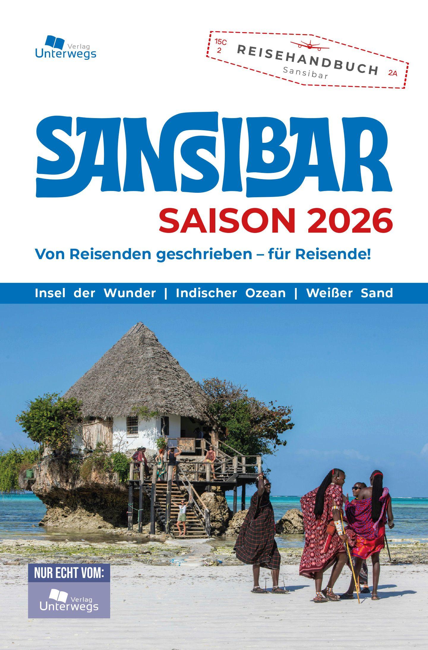 Vorderes Coverbild Unterwegs Verlag Reiseführer Sansibar