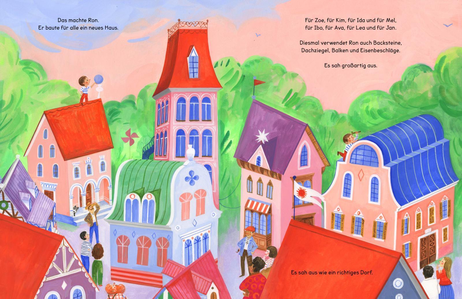 Beispielinhalt (Bild) Ron baut eine Stadt