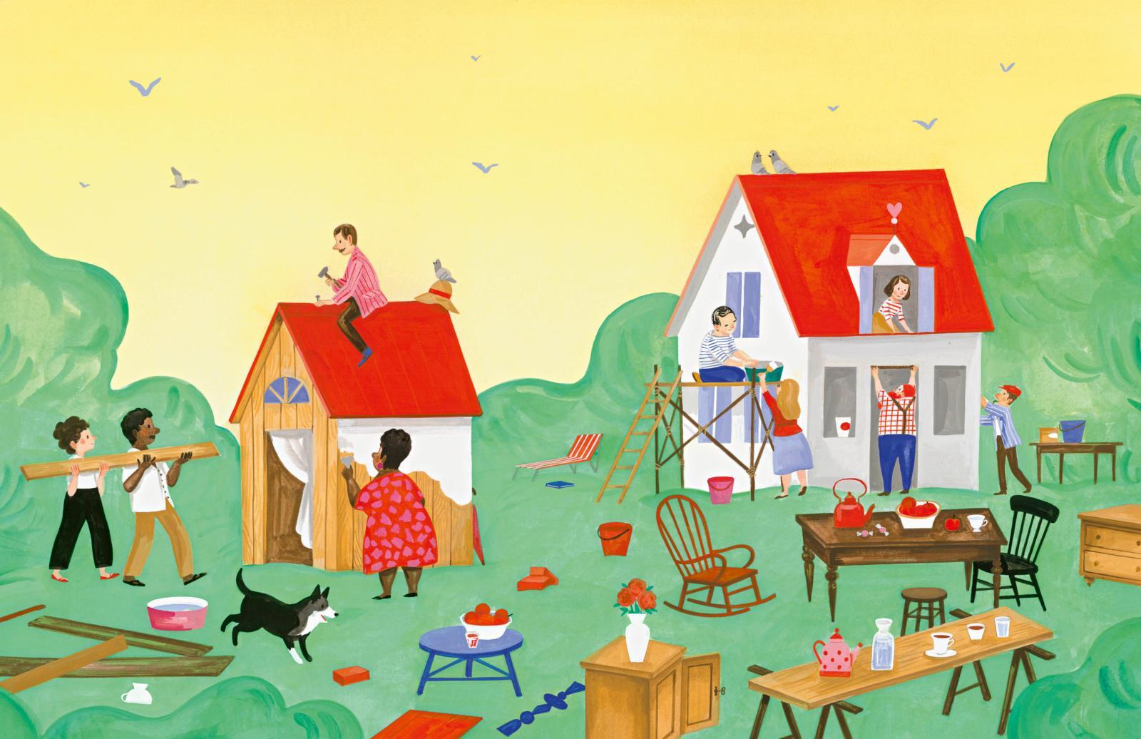 Beispielinhalt (Bild) Ron baut eine Stadt