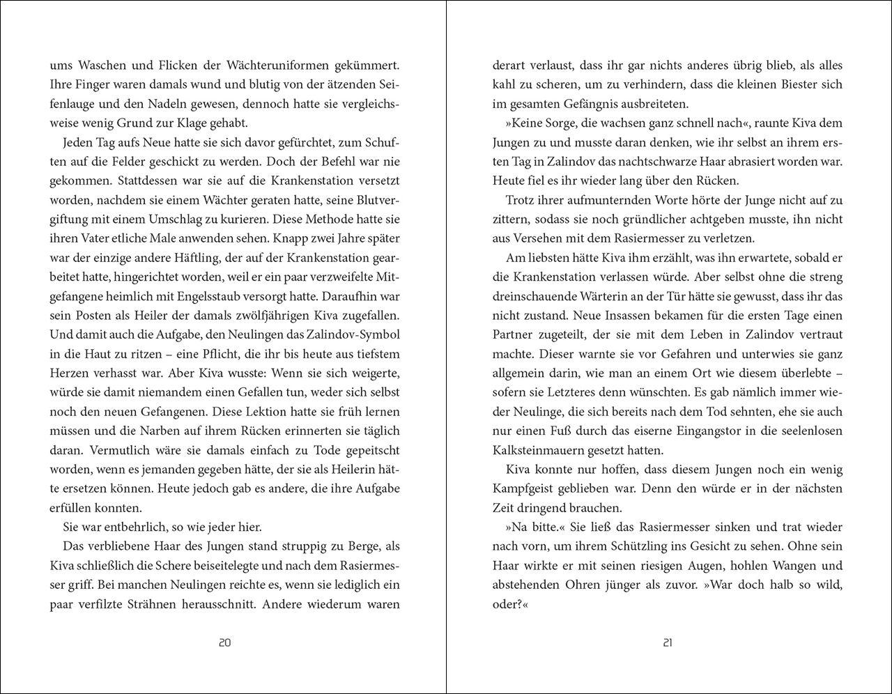 Beispielinhalt (Bild) Prison Healer (Band 1) - Die Schattenheilerin