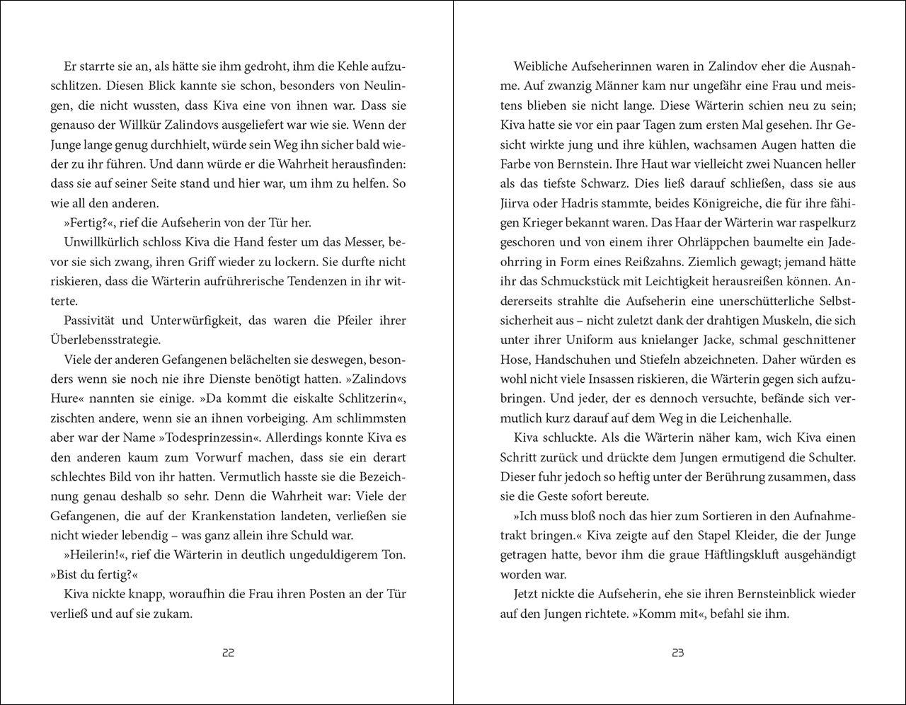 Beispielinhalt (Bild) Prison Healer (Band 1) - Die Schattenheilerin