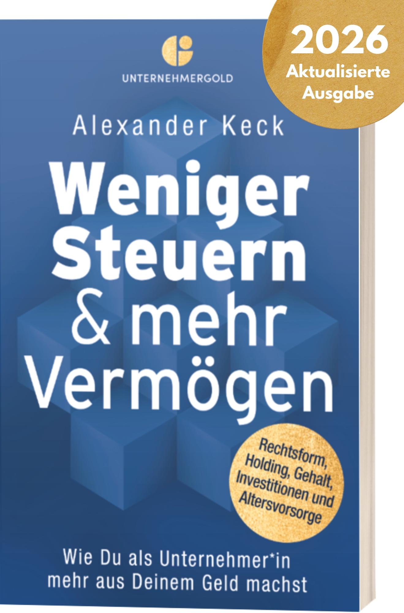 Vorderes Coverbild Weniger Steuern & mehr Vermögen
