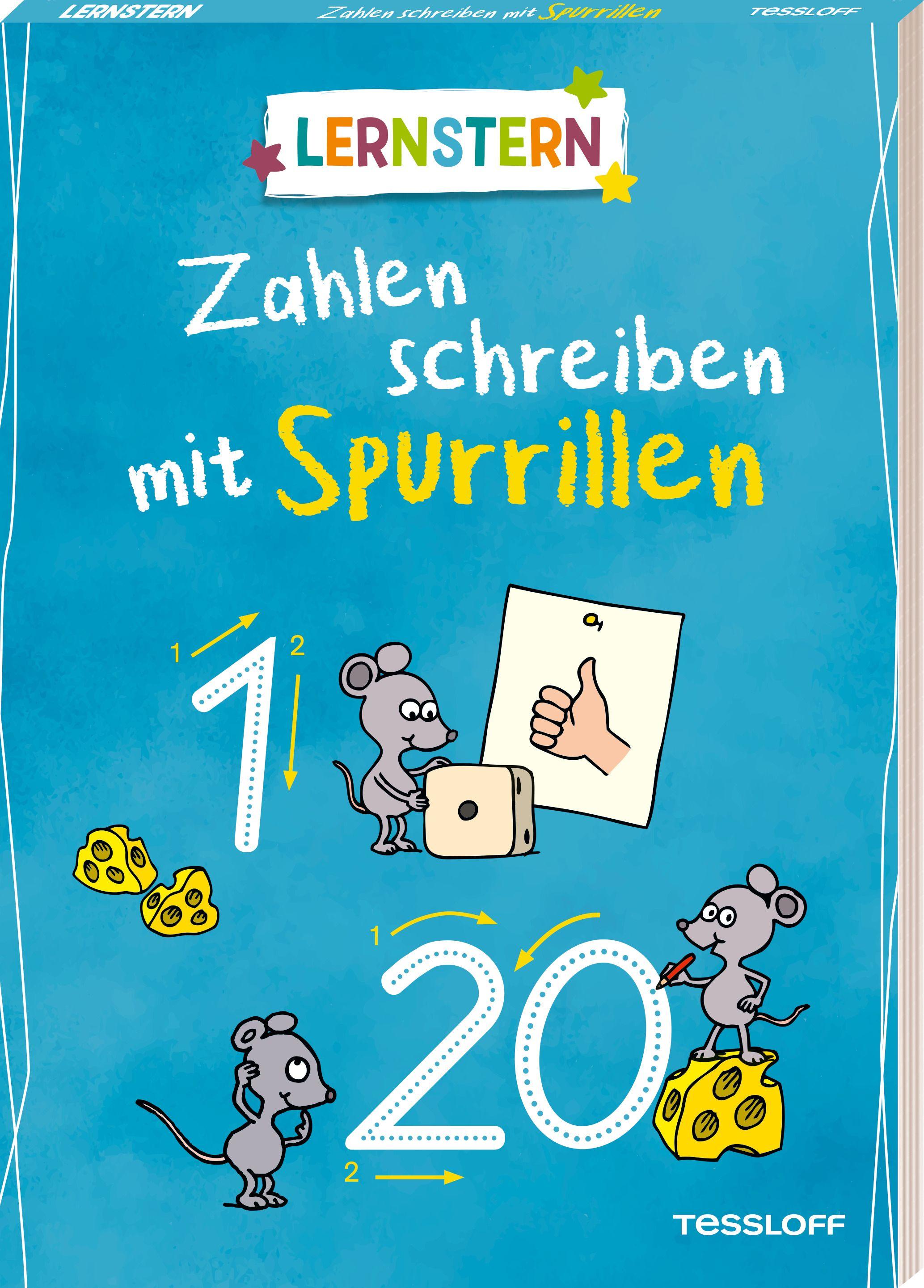 Vorderes Coverbild LERNSTERN. Zahlen schreiben mit Spurrillen