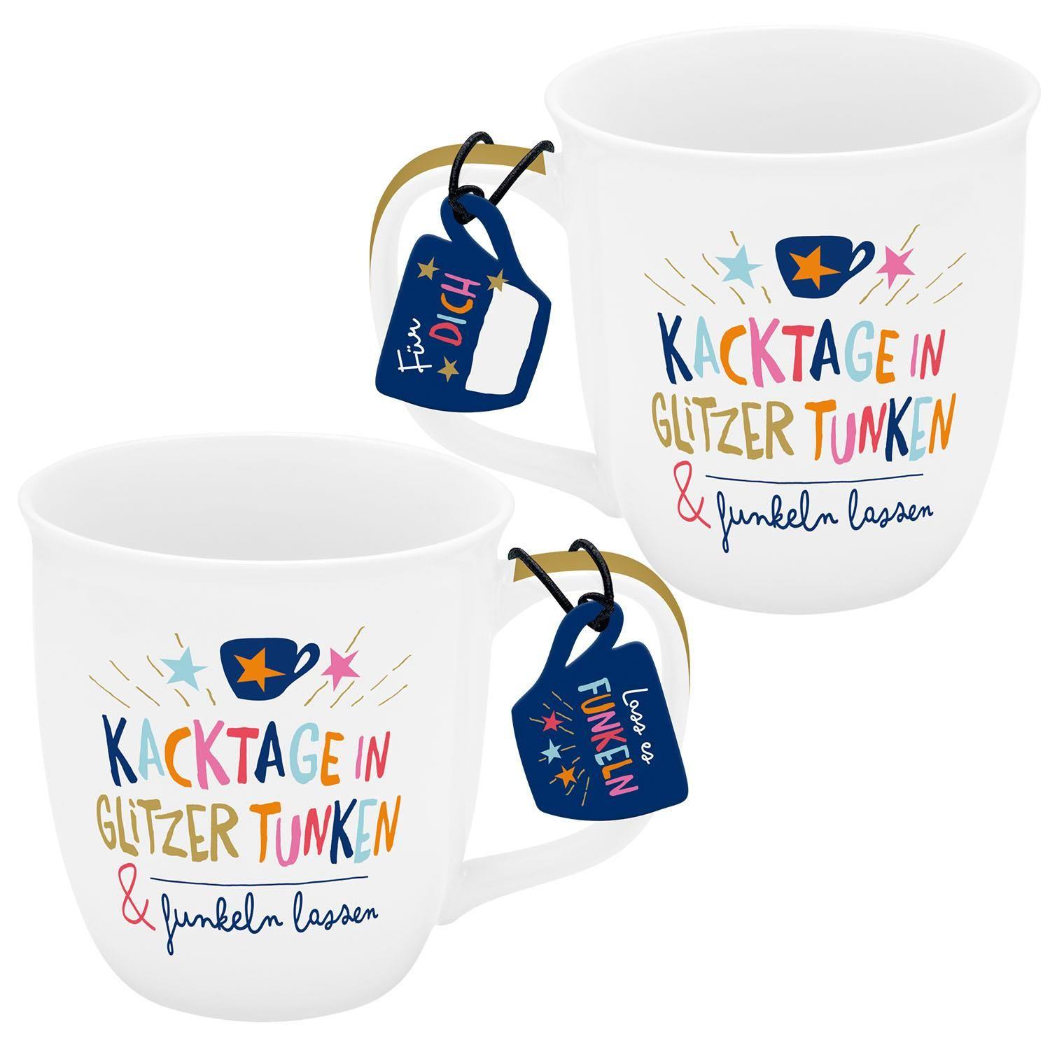 Vorderes Coverbild Tasse "Kacktage in Glitzer tunken & funkeln lassen"
