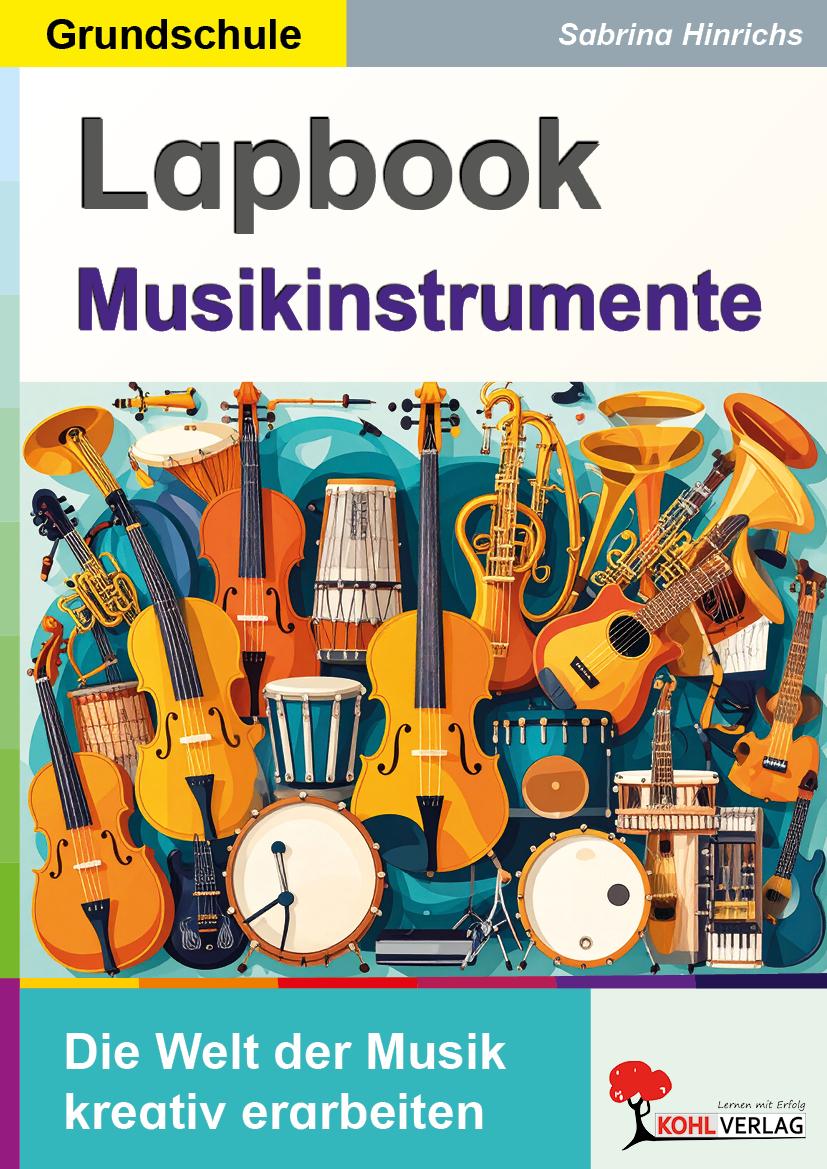 Vorderes Coverbild Lapbook Musikinstrumente