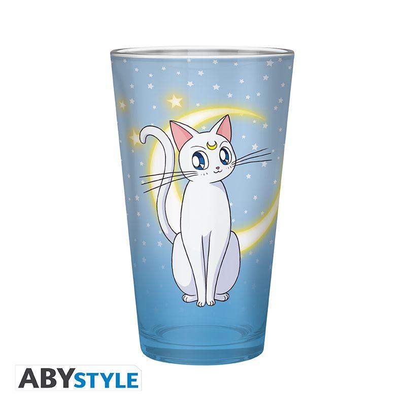 Beispielinhalt (Bild) SAILOR MOON - Large Glass - 400ml - Luna & Artemis