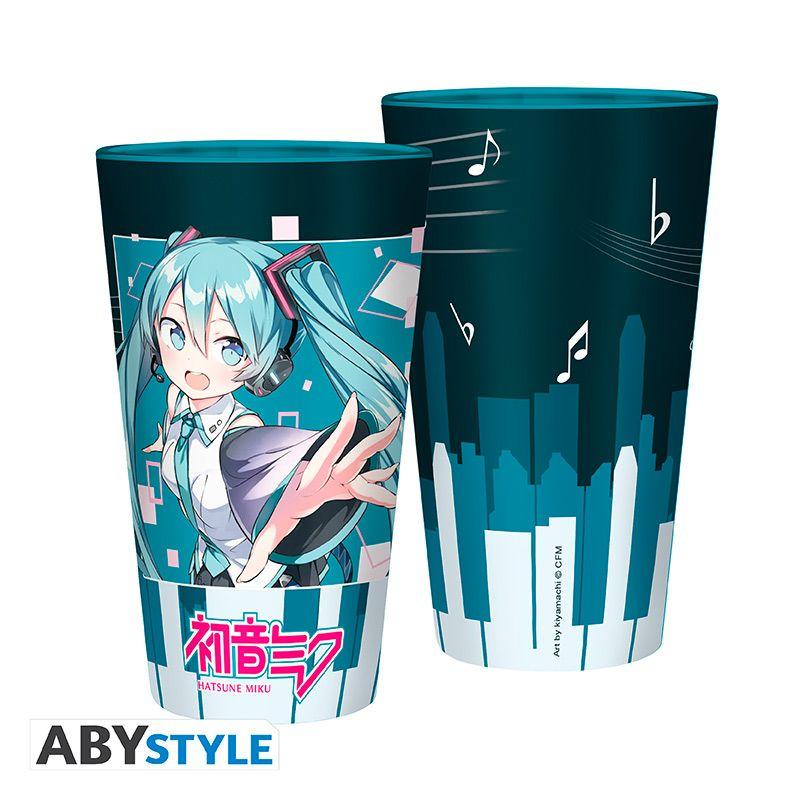 Beispielinhalt (Bild) HATSUNE MIKU - Large Glass - 400ml - Musical City - box